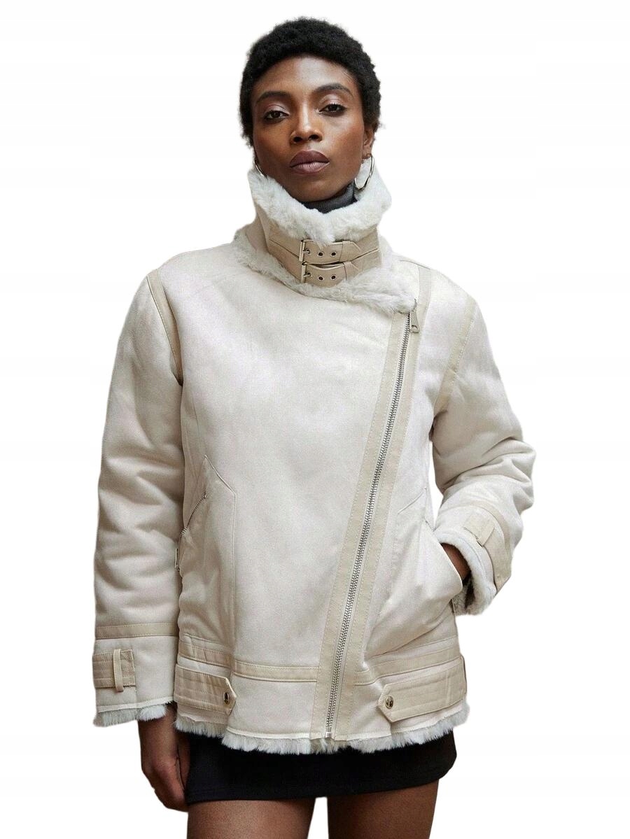 Shein Dámská Ramoneska S Dlouhým Rukávem, Syntetická Výplň