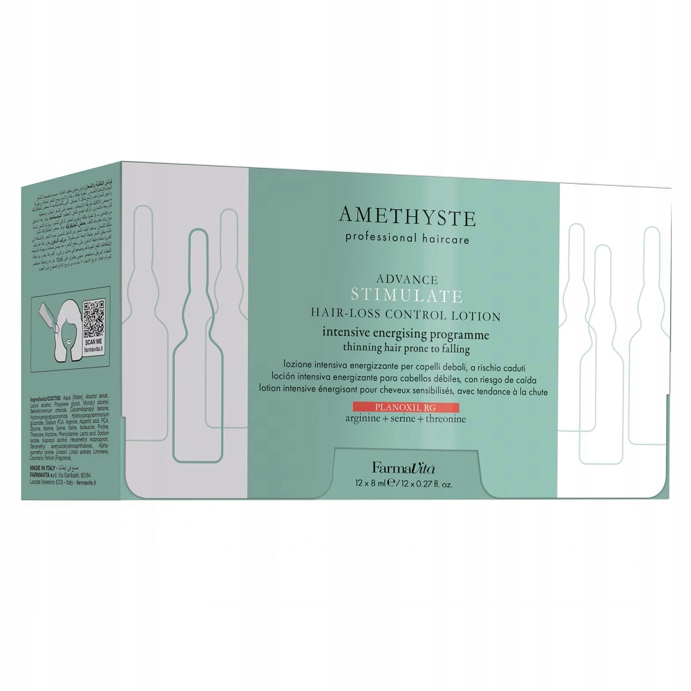 Krém na vlasy Farmavita Amethyste Advance proti vypadávání vlasů 12x8 ml