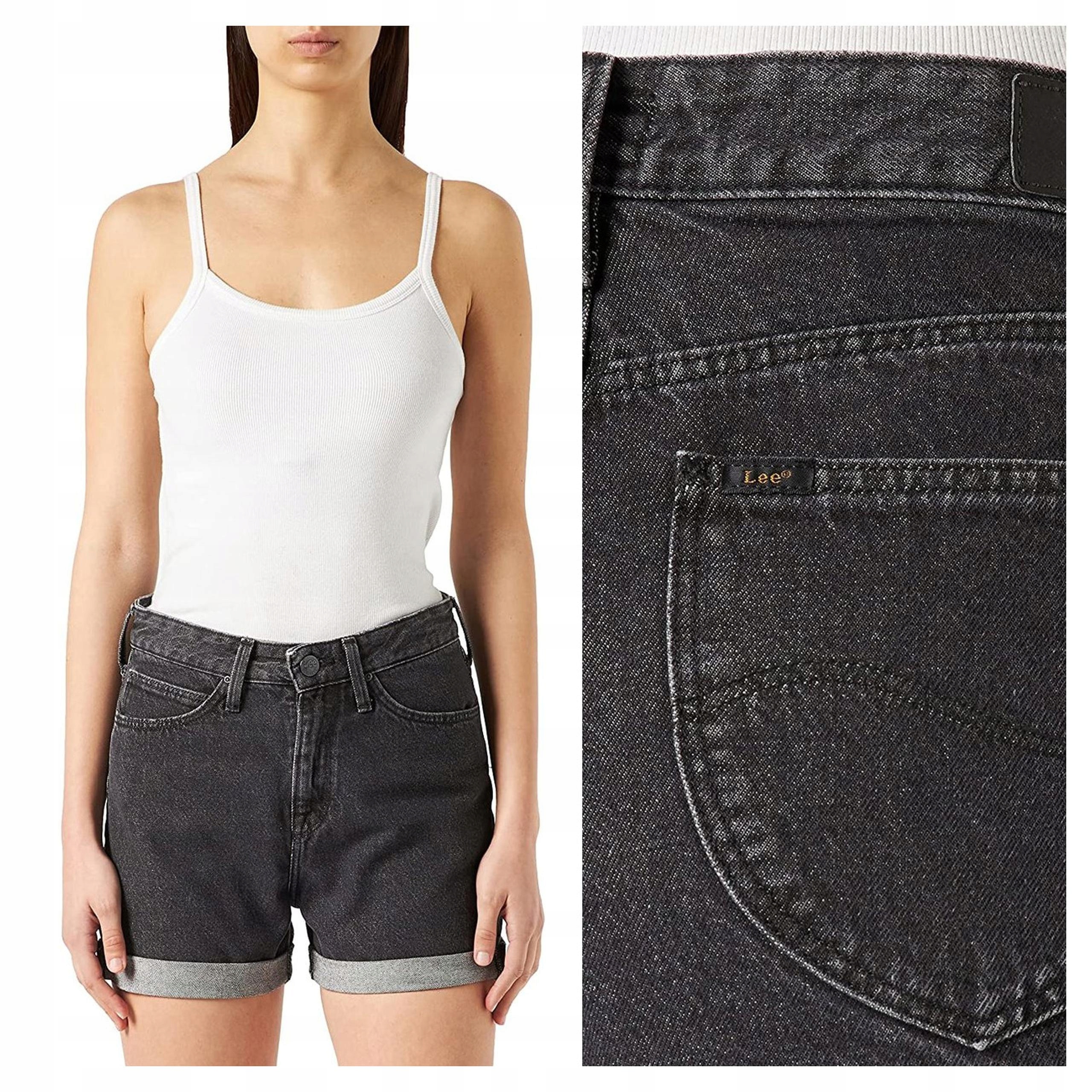 Lee Mom Short Dámské Džínové Šortky W28