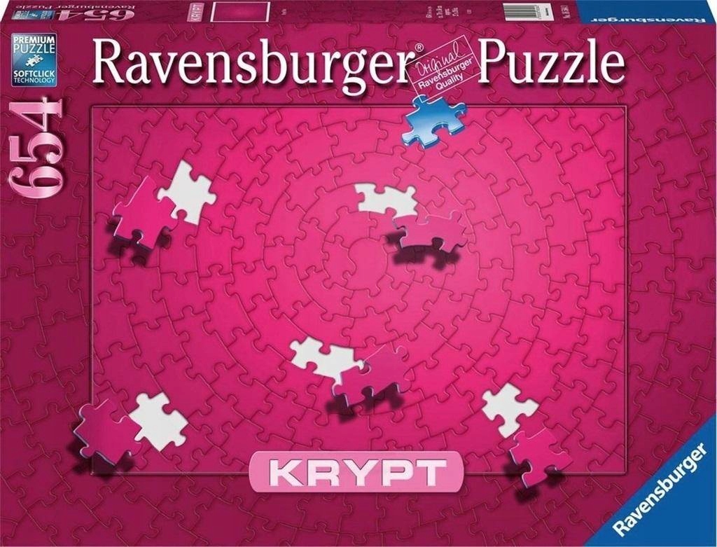 Puzzle 654 el. Ravensburger - KRYPT Różowe Marka Ravensburger