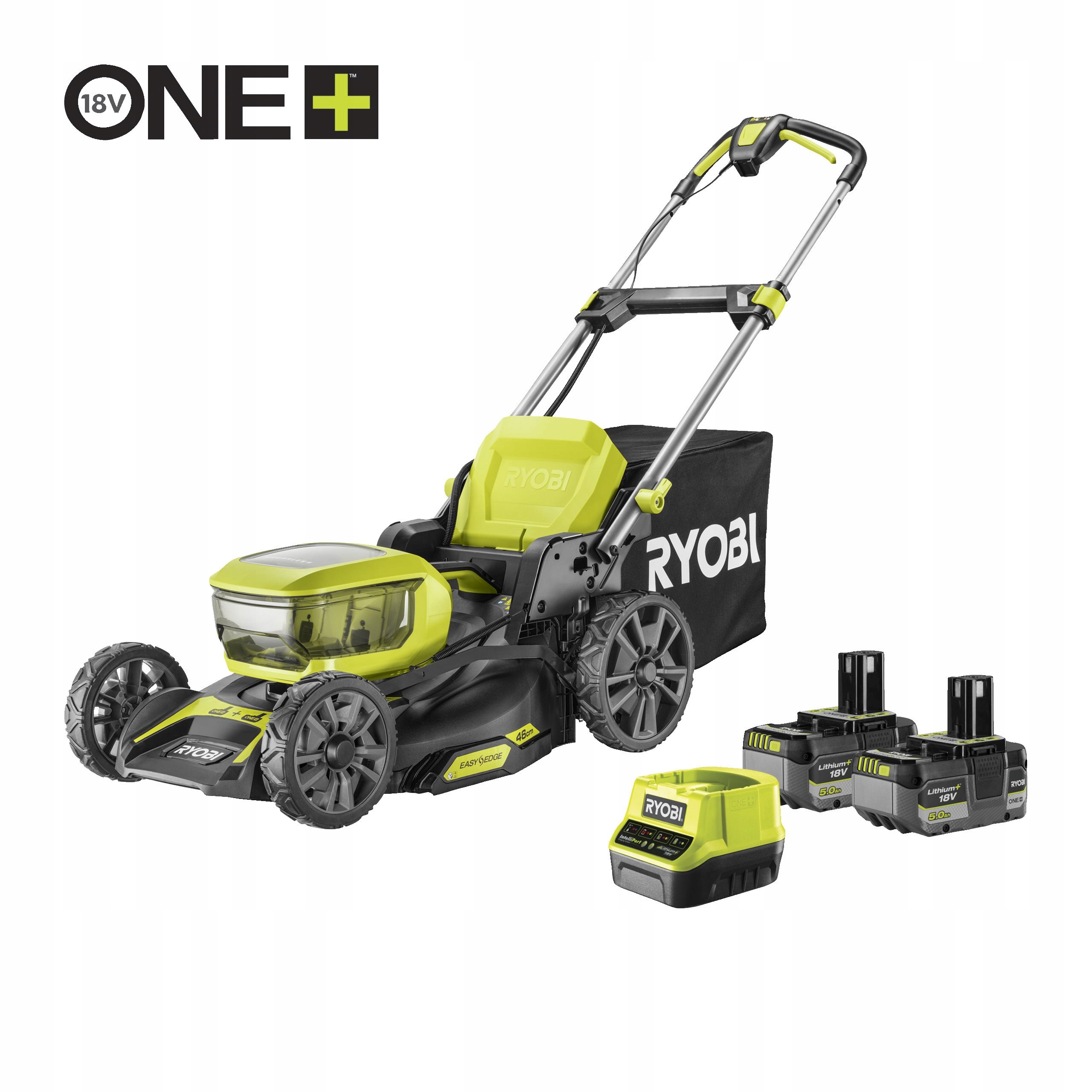 Ryobi RY18LMX46A-250 2 x 18V One+ Bezuhlíková kosačka na trávu záber 46cm 2