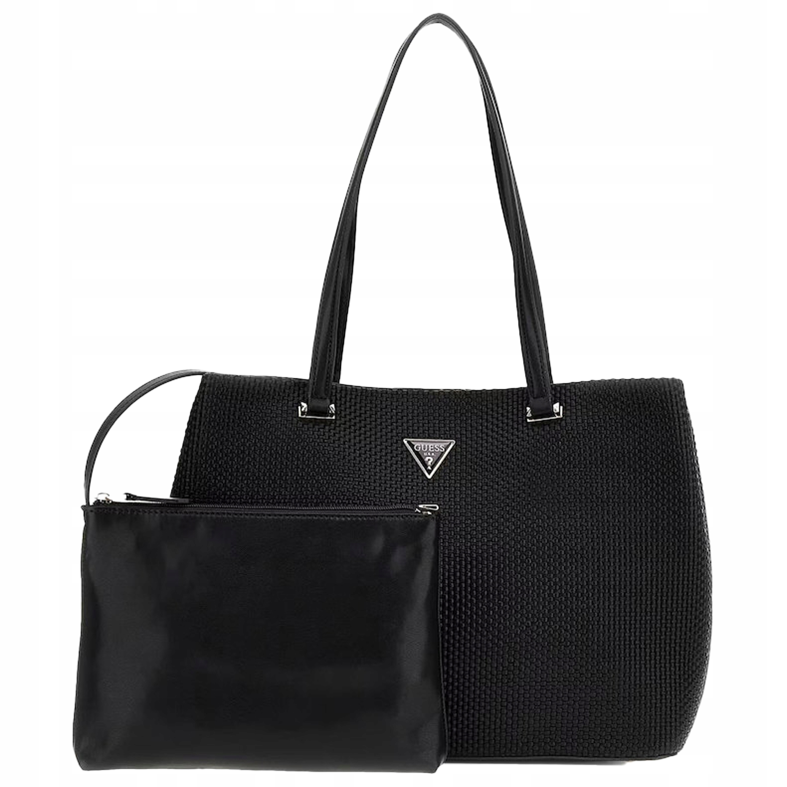 Guess Dámská kabelka Taška přes rameno Černá Velká Polyuretanová Elegantní