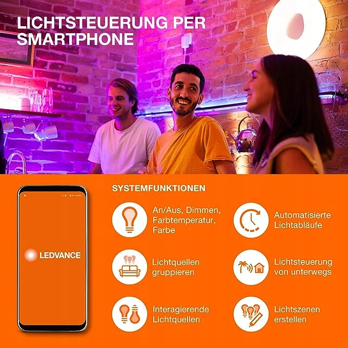 LEDVANCE SMART LAMPA LED WIFI E27 DIM 2700K GLOBE Marka Ledvance