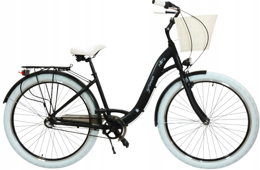 Aluminiowy Lekki Rower 28 Damski 3 Biegi W Piaście Ultra Gruube Koła Kosz