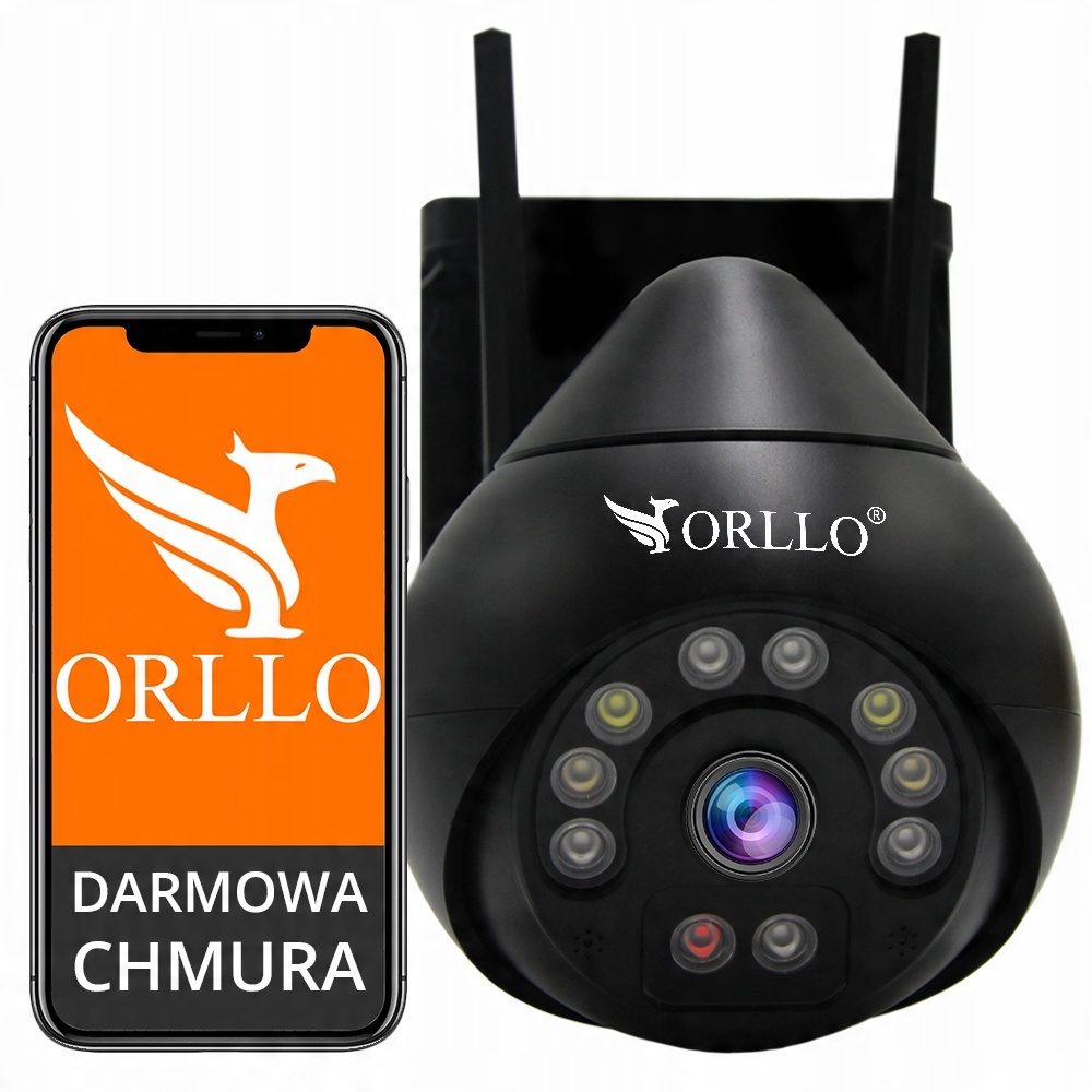 

Kamera WiFi Ip Zewnętrzna Obrotowa Orllo Z8 Pro