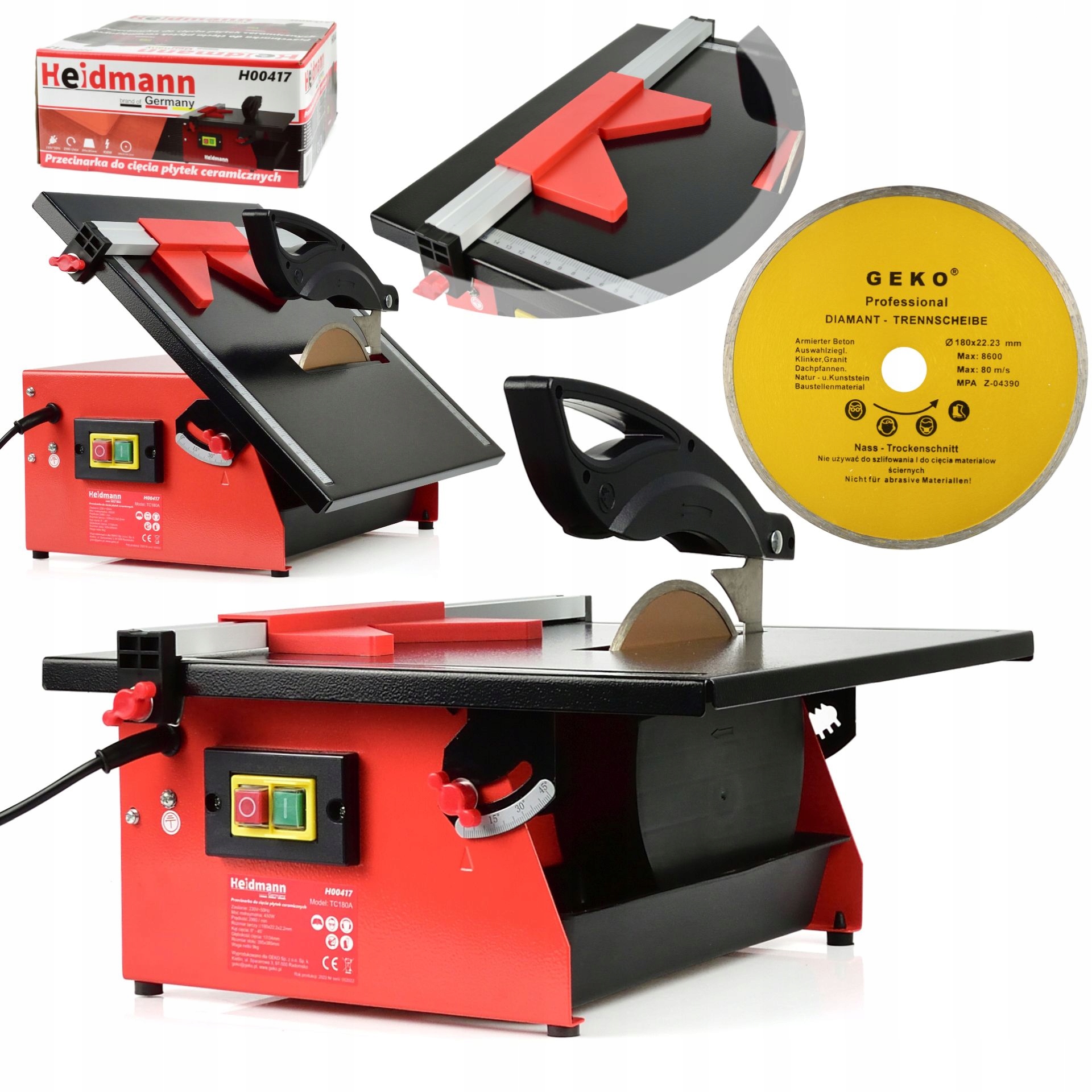 PRZECINARKA STOŁOWA PIŁA DO GLAZURY PŁYTEK 450W