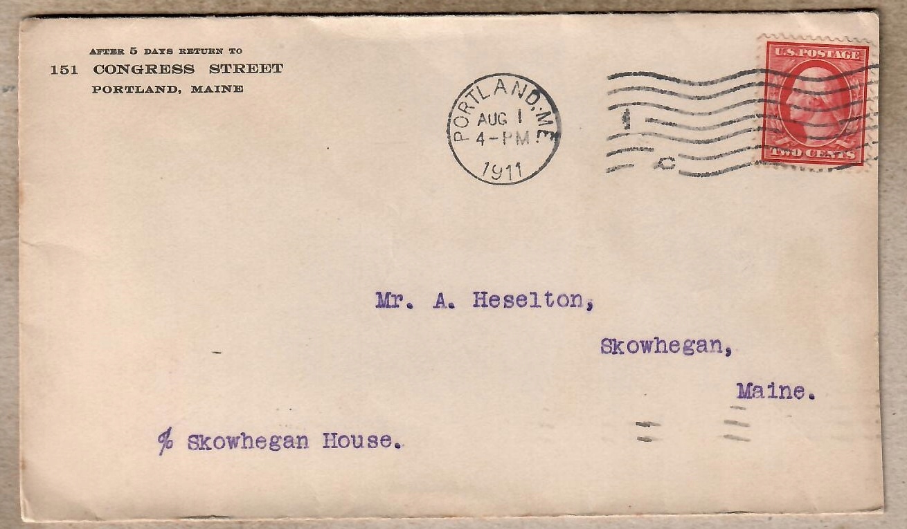 USA ,1911 r. koperta