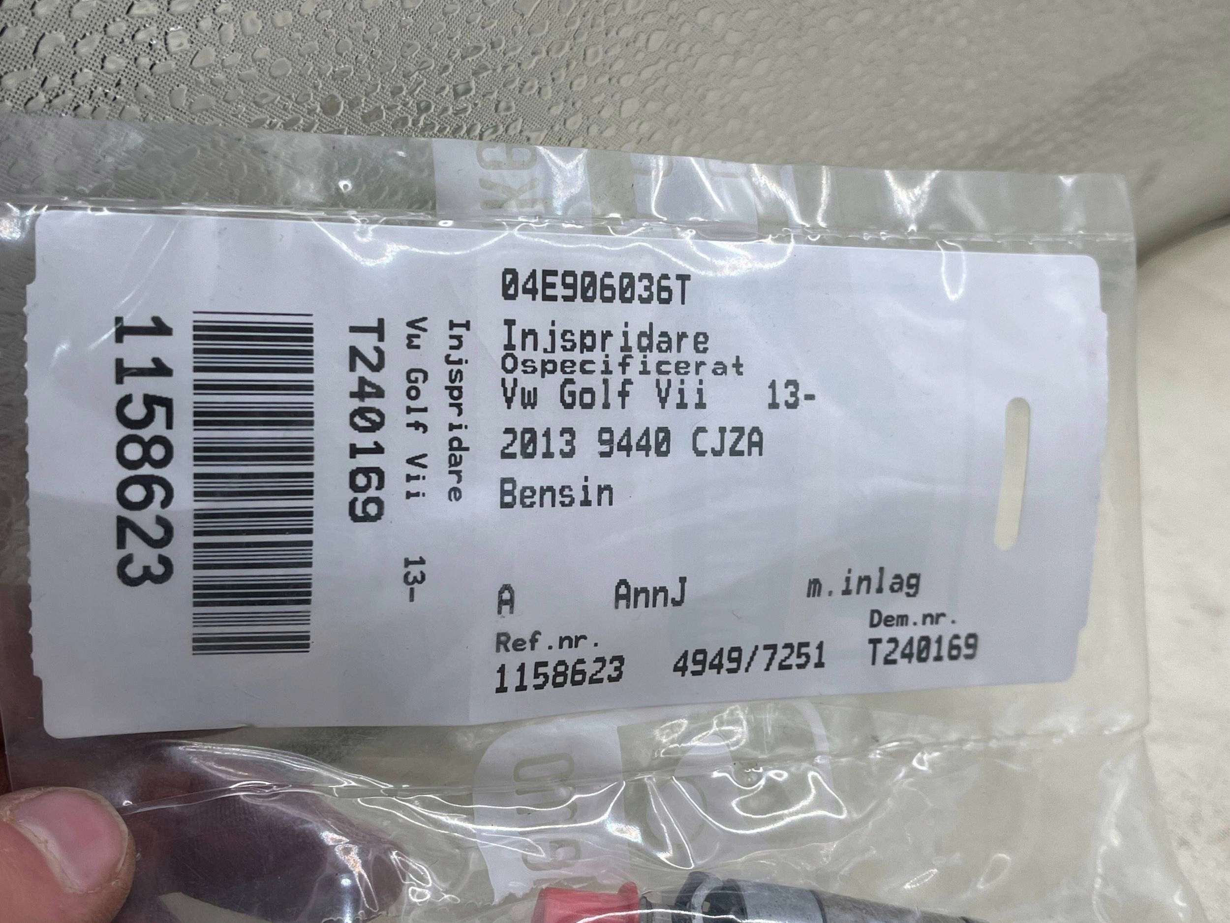 2017 Audi A1 injector 1400tfsi 04e906036t 0261500374 !J