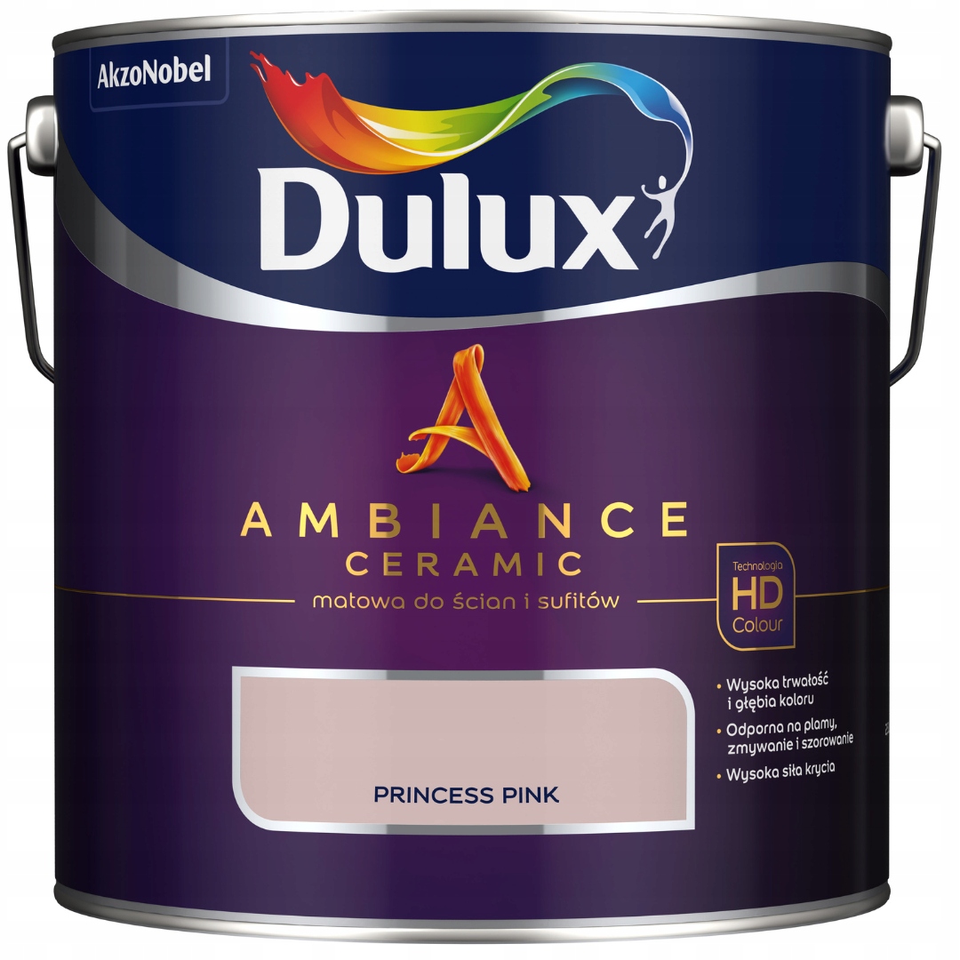Dulux Ambiance Ceramic Farba Ceramiczna 2,5L Princess Pink