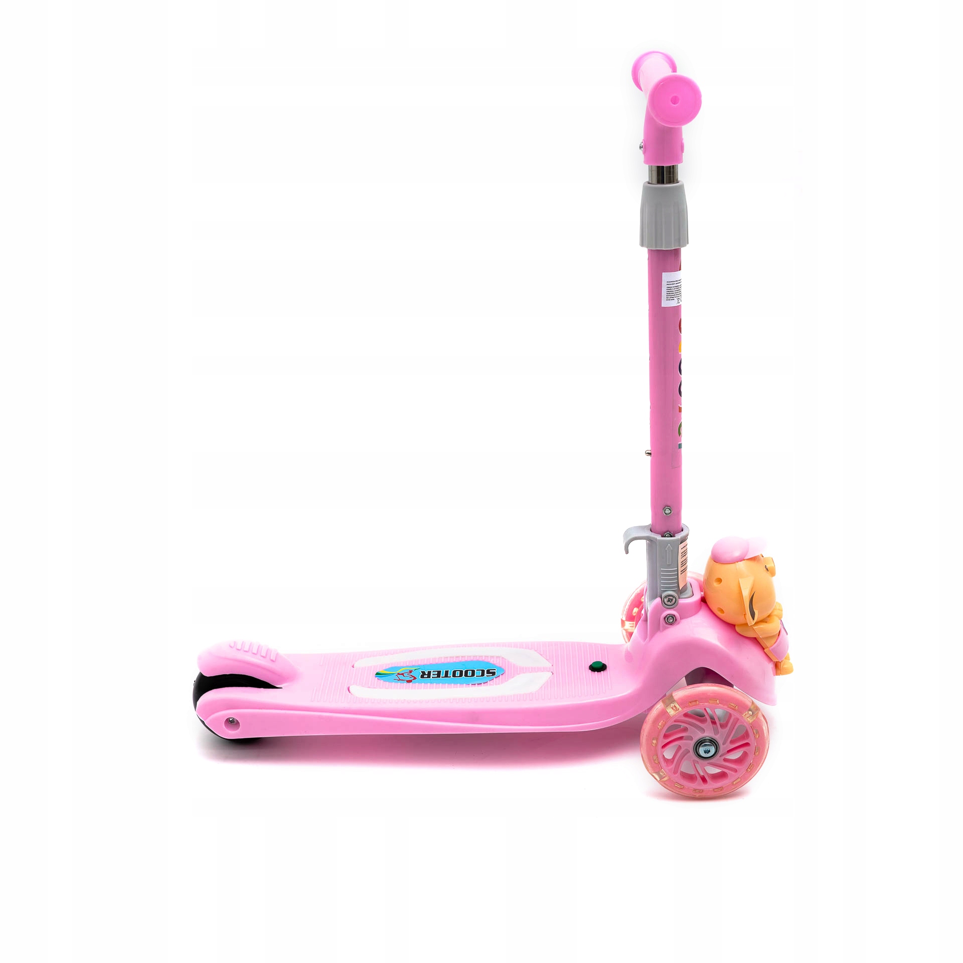 HULAJNOGA TRÓJKOŁOWA BALANSOWA LED MUZYKA SKŁADANA Amortyzacja brak