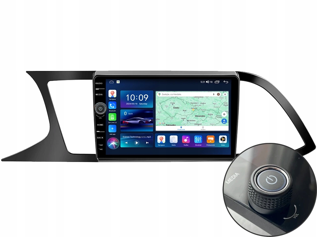 Everest 2DIN autorádio EVE56 Android, Seat Leon III