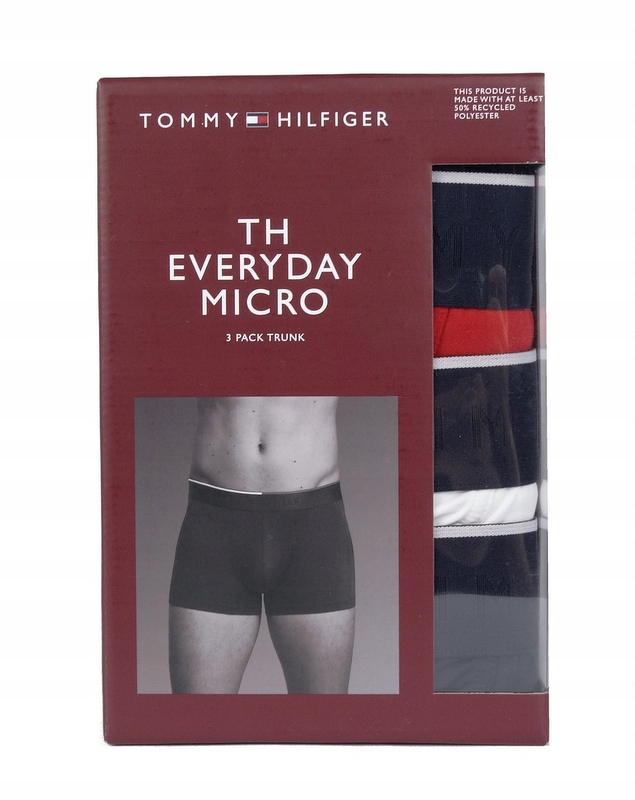 Tommy Hilfiger bokserki męskie 3-pak, wielokolorowe, L