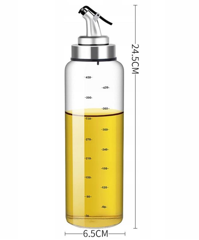 

Butelka na oliwę szklana z dozownikiem 500 ml B037