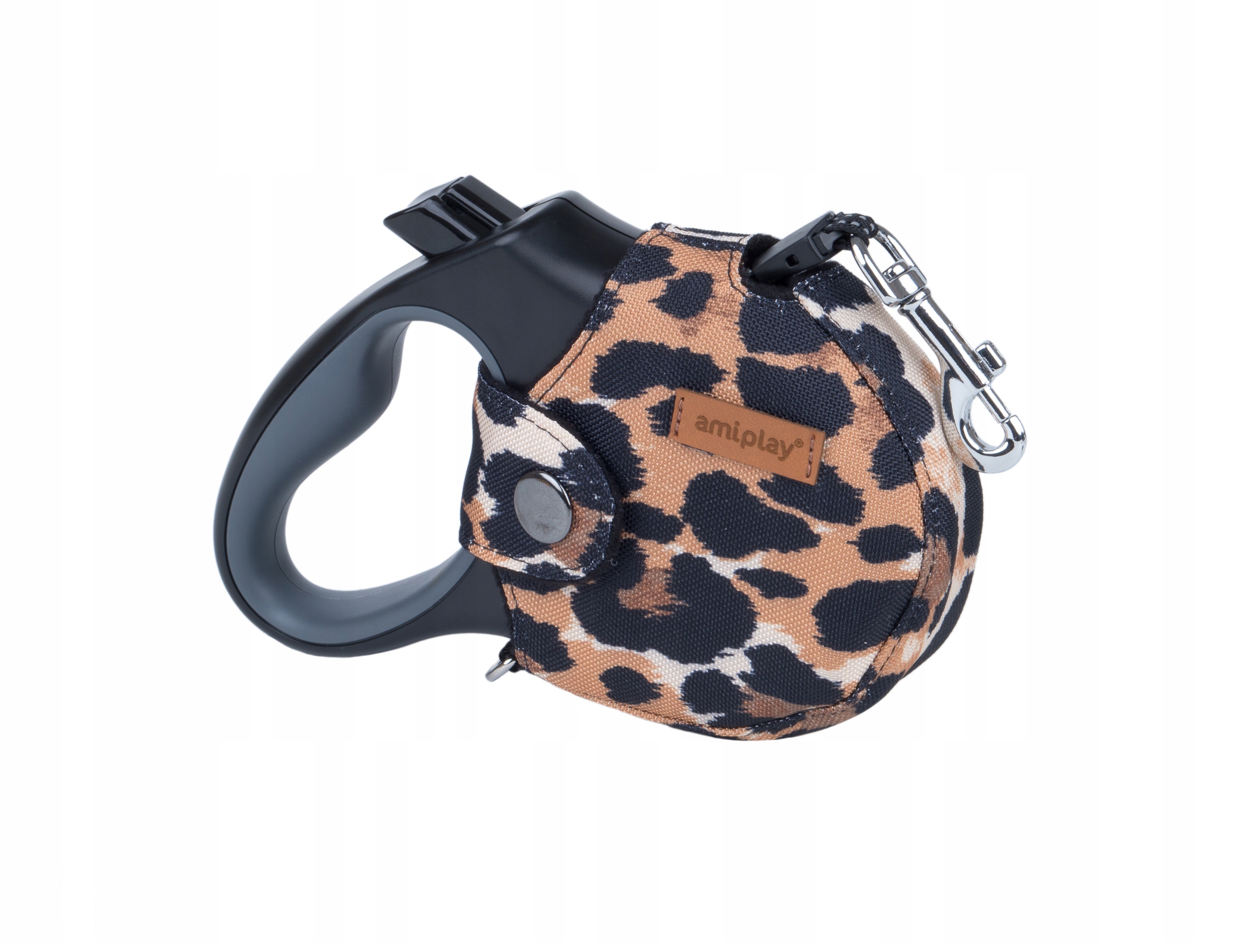 

amiplay Smycz z obudową Safari M 15kg Panterka