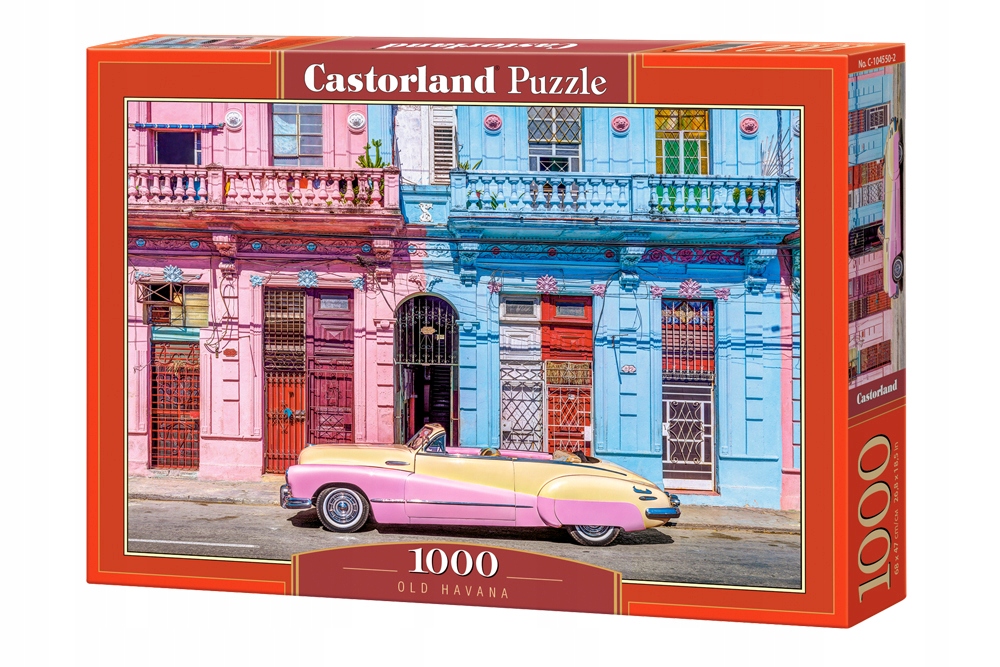 PUZZLE 1000 UKŁADANKA WIDOK MIASTO STARA HAVANA KUBA AUTO DOMY 9+ CASTOR EAN (GTIN) 5904438104550