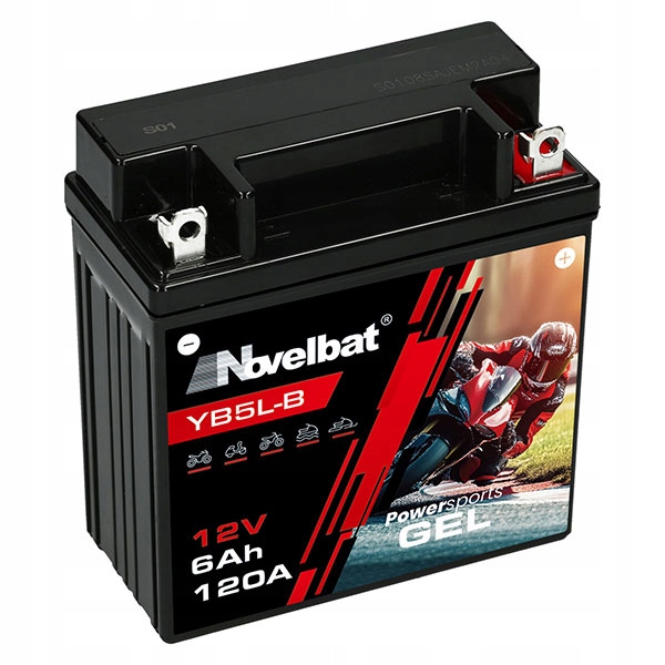 Akumulator Novelbat GEL-YB5L-B 6Ah 120A +p