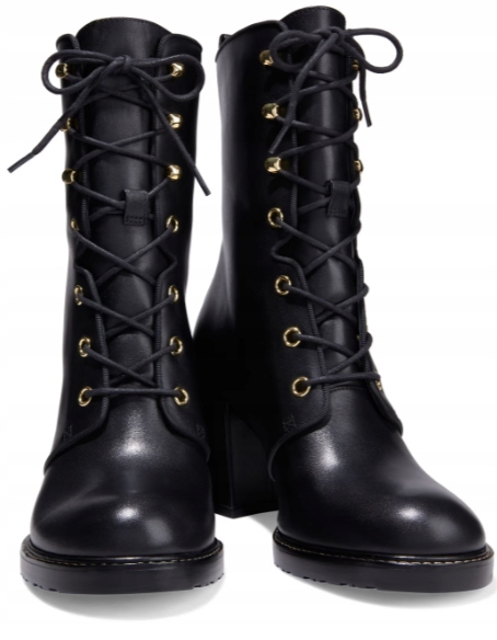 Stuart Weitzman Černé Kotníkové Boty Na Podpatku 36,5 3CH