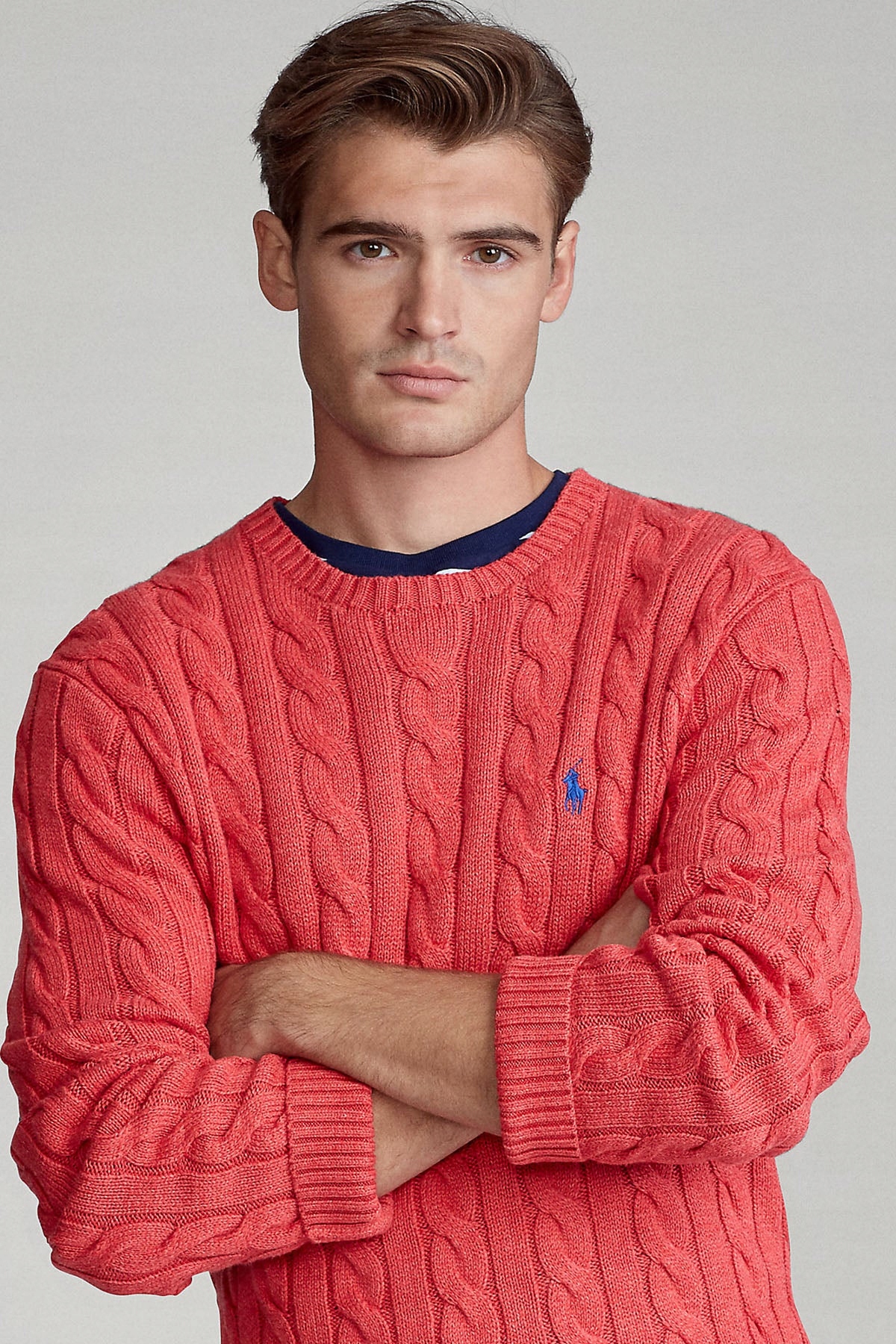 Sweter bawełniany Polo Ralph Lauren XL Dekolt okrągły