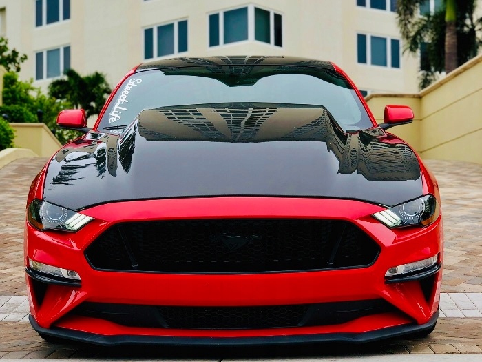 Winglets Skrzydla zderzaka przod MUSTANG 2018 2020
