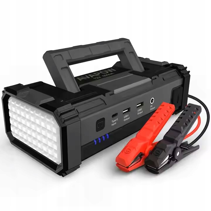 Prostownik AVAPOW Jump starter Booster T8 MAX 88,8Wh 6000A 24000mAh Latarka Marka AVAPOW