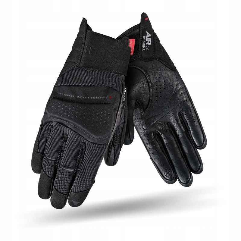 Rękawice motocyklowe damskie Shima Air 2.0 Lady Black czarny