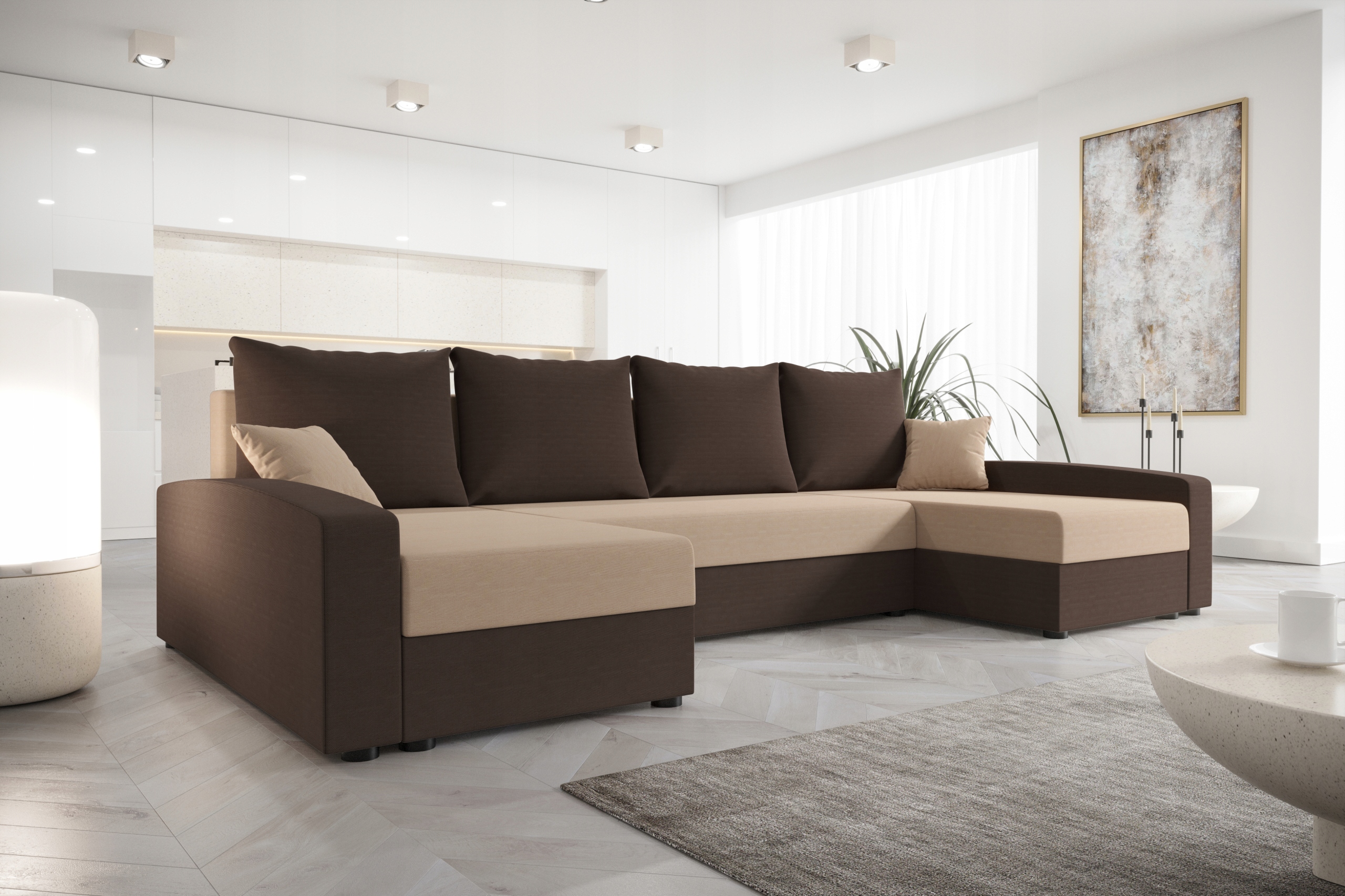 

Narożnik Rozkładany Litera U Borneo FN71 O-sofa