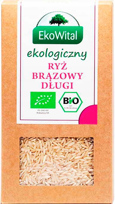 Ekowital Hnědá rýže dlouhá Bio 500 g