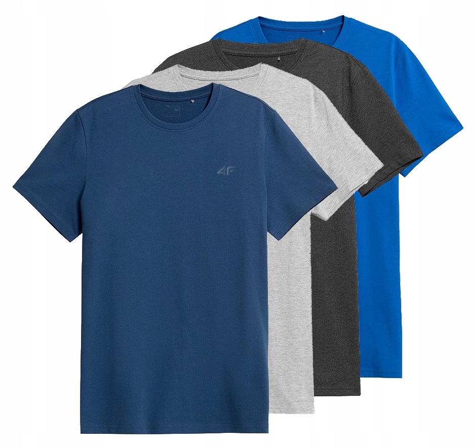 

4F Zestaw Koszulka Męska T-shirt 4 sztuki TSM352
