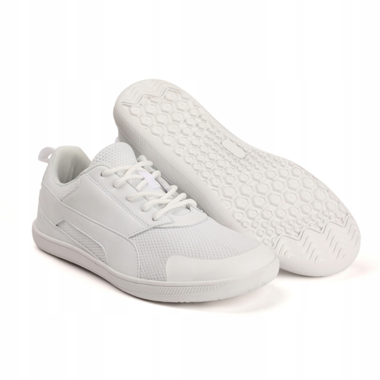 Pánské Barefoot sportovní boty Sneakersy polobotky široké Boso 40 bílé