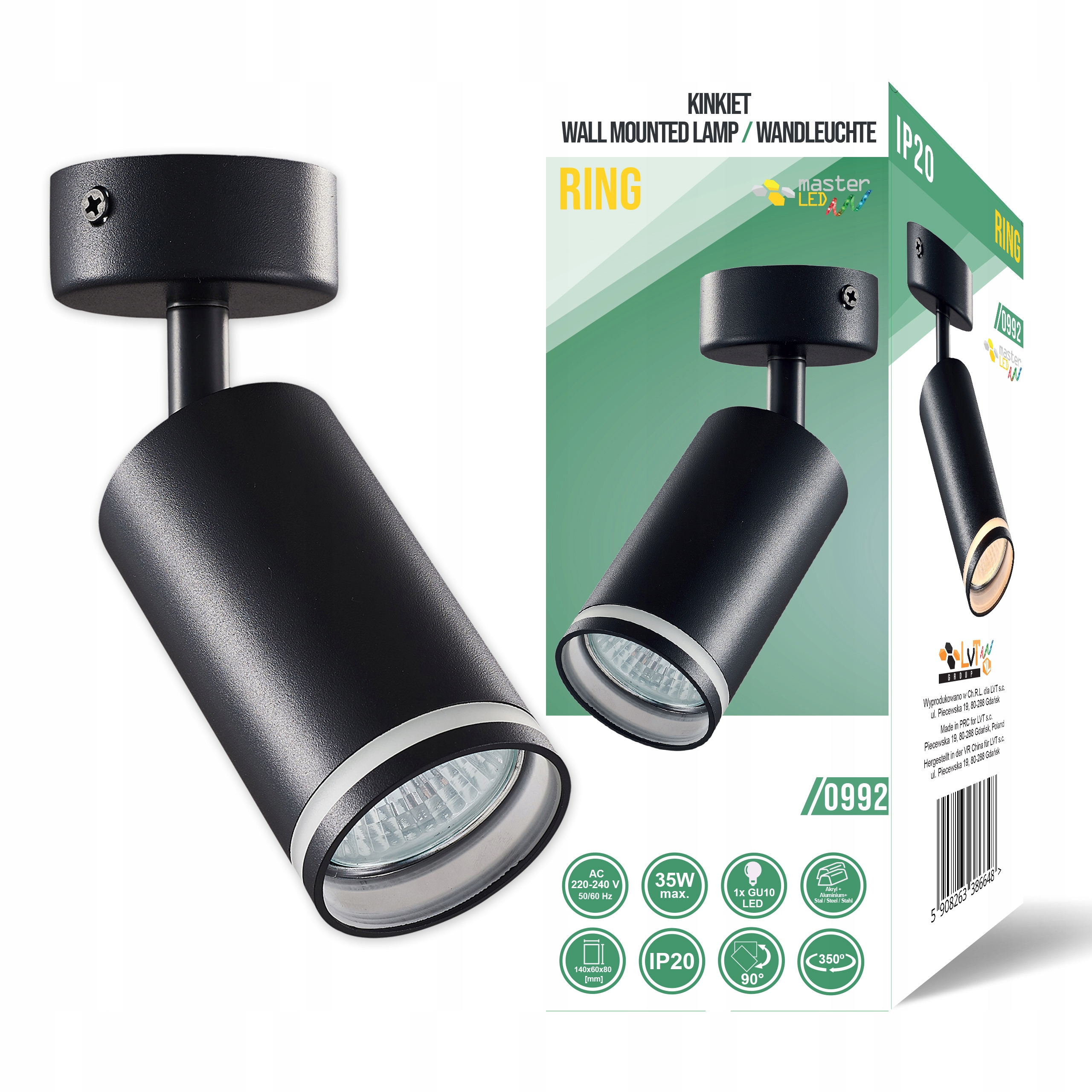 

Oprawa Halogenowa Led Sufitowa Spot Lampa Kinkiet