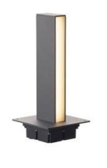 Słupek Zewnętrz Slv H-pol Led 30cm Czarny Slv