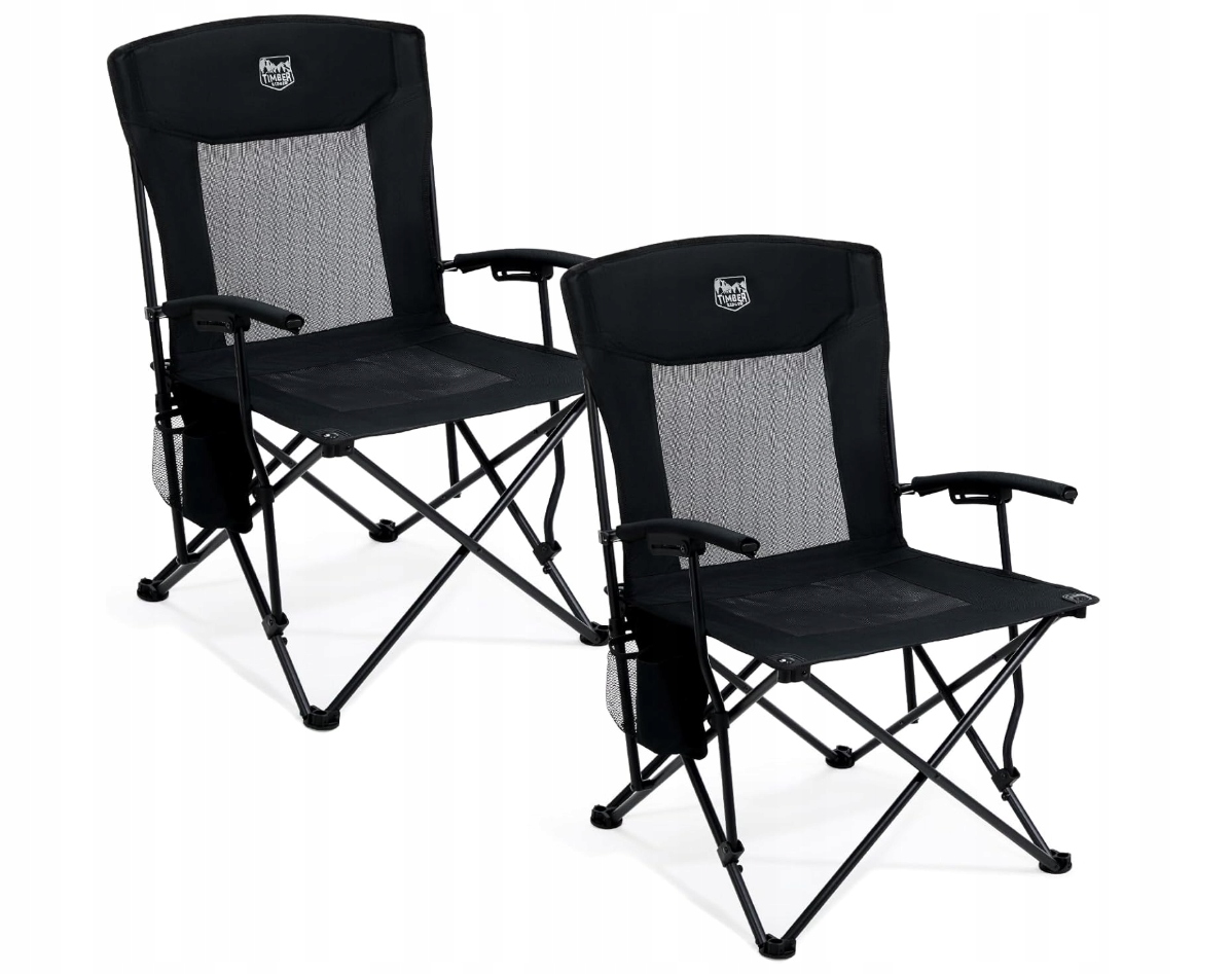 Timber Ridge Krzesło kempingowe składane 150 kg 2 szt