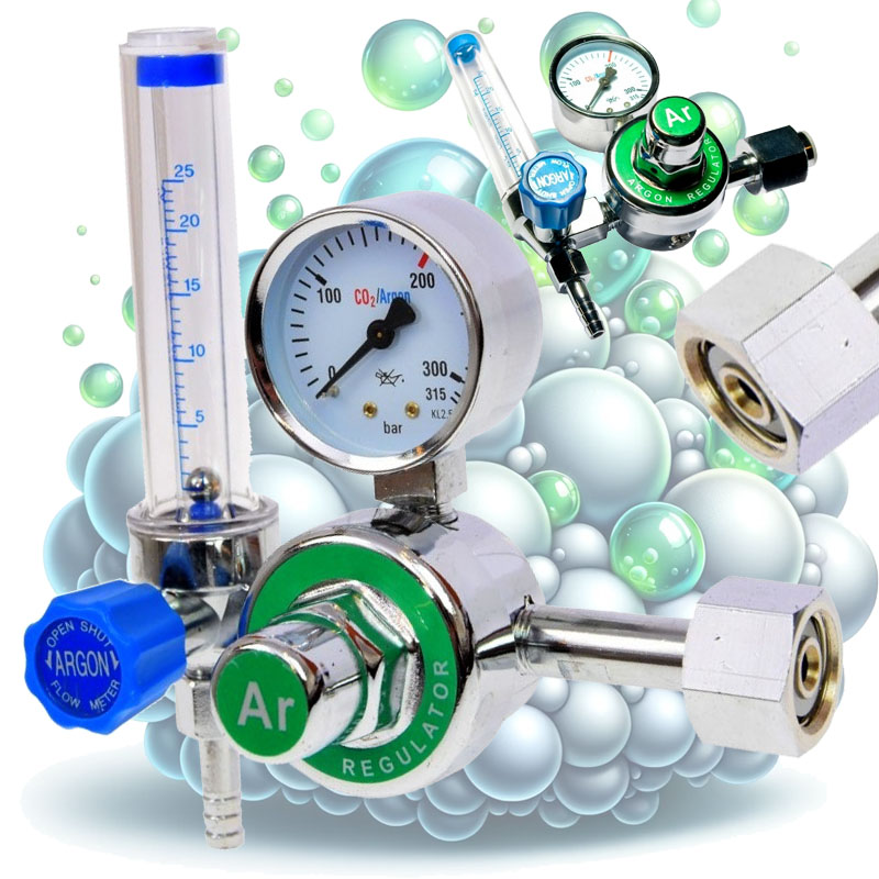 Redukční ventil na láhev Magnum s rotametrem pro plyny typu Argon, CO2, MIX