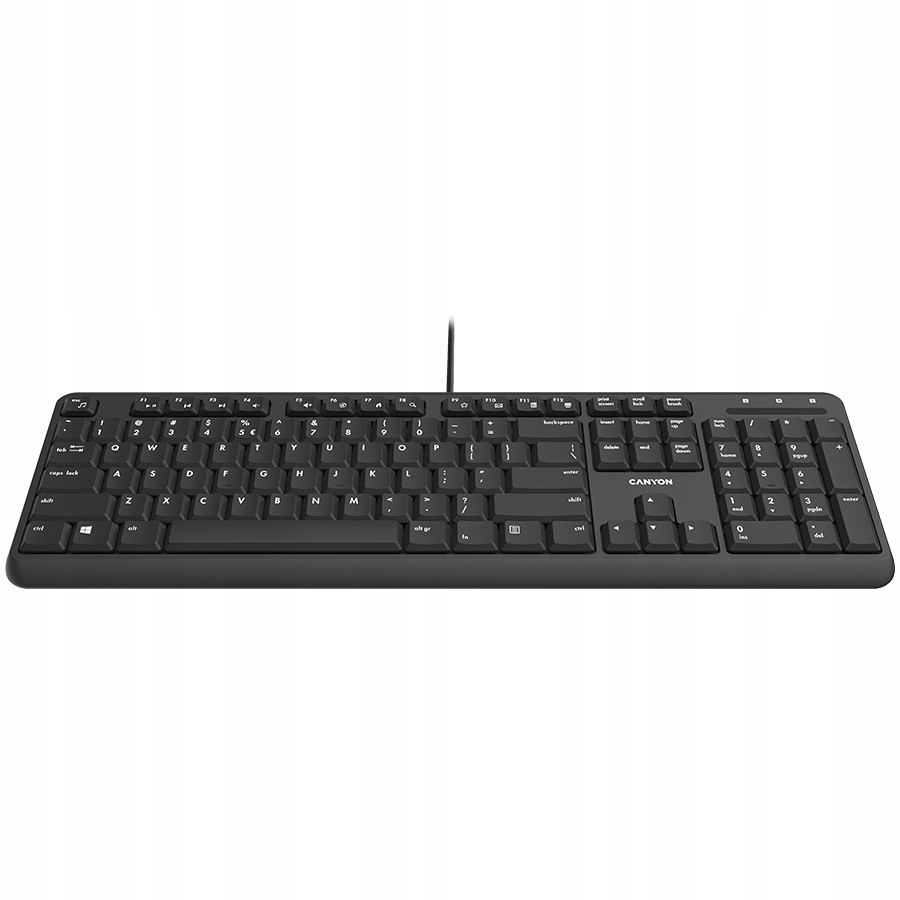 CANYON keyboard HKB-20 EN/ES Velvet Wired  Black — 7