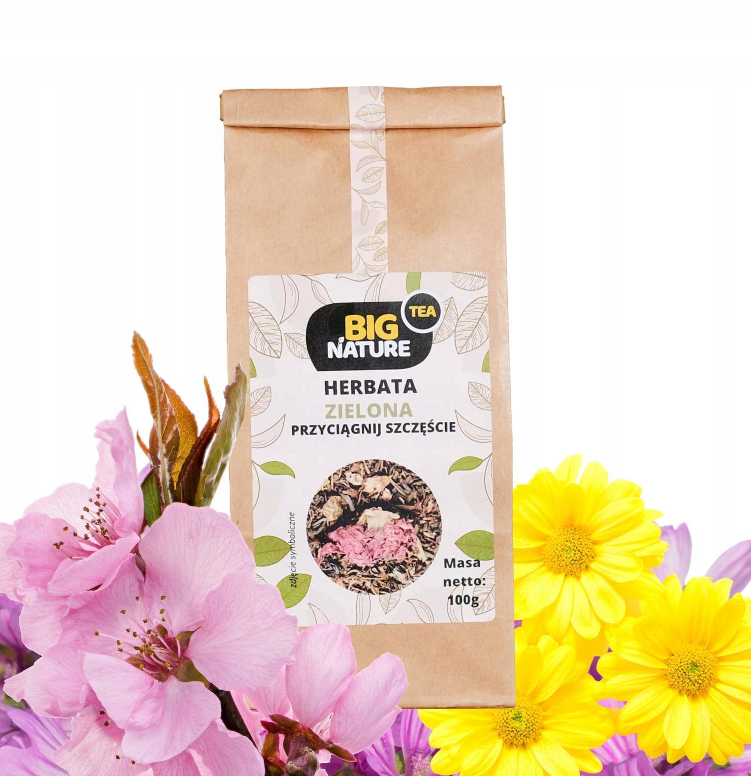 Herbata zielona PRZYCIĄGNIJ SZCZĘŚCIE 100g - BIG NATURE — 3