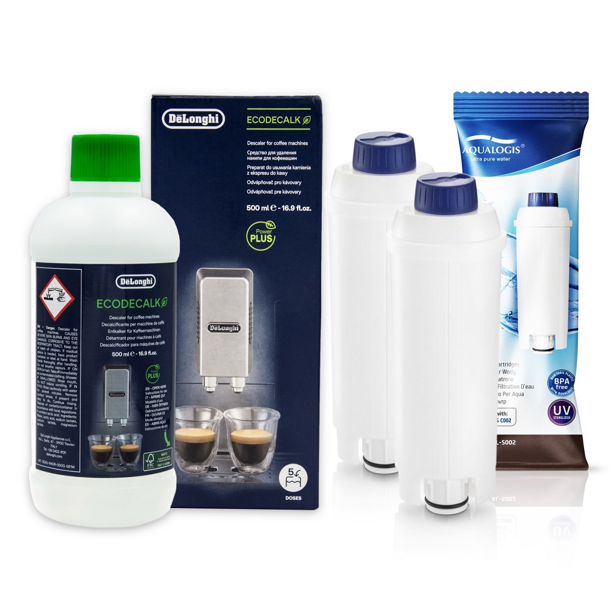 Filtr Do Ekspresu Delonghi AL-S002 2szt Odkamieniacz EcoDecalk
