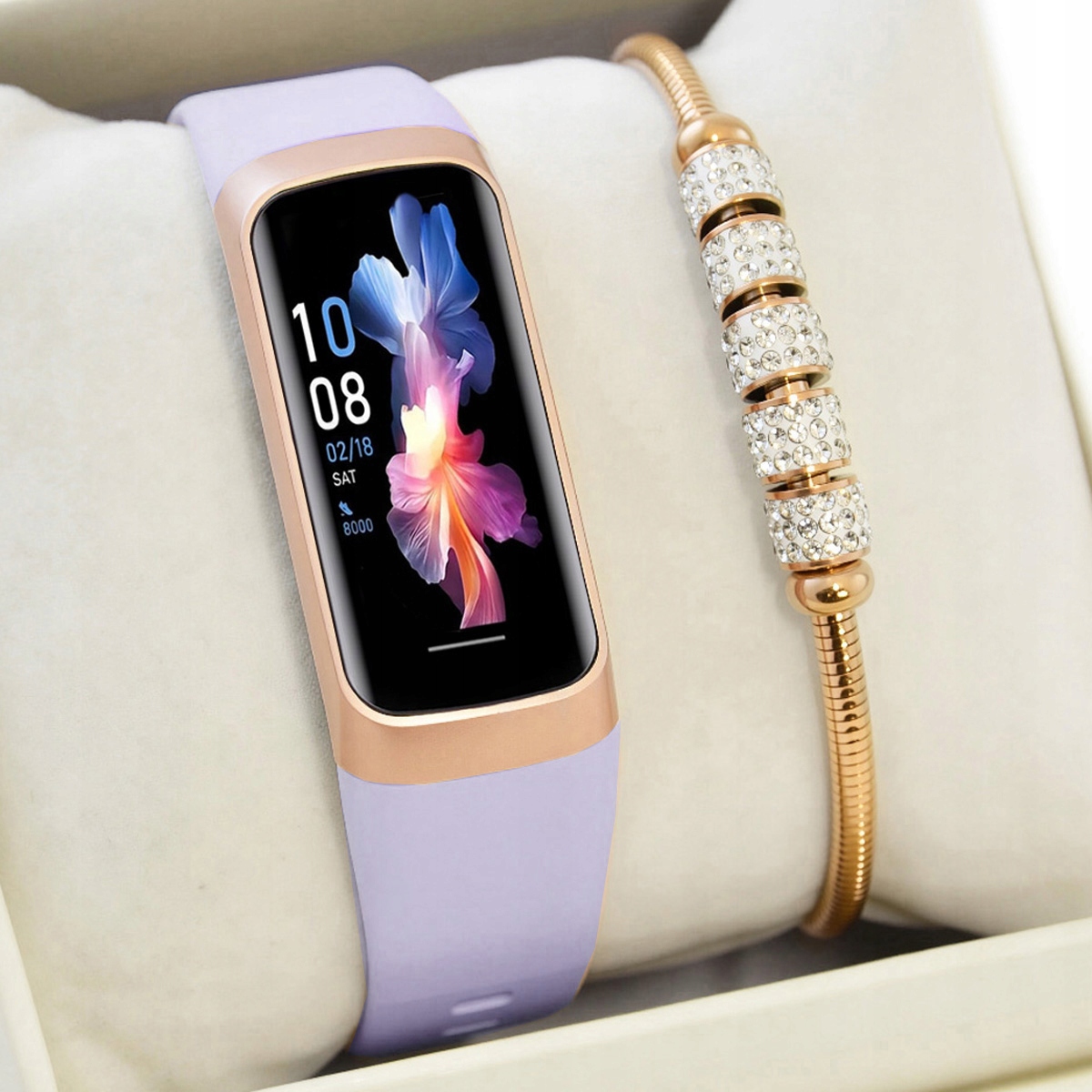 Dámský set Smartband Gravity Amoled Sms Kroky Puls Teploměr