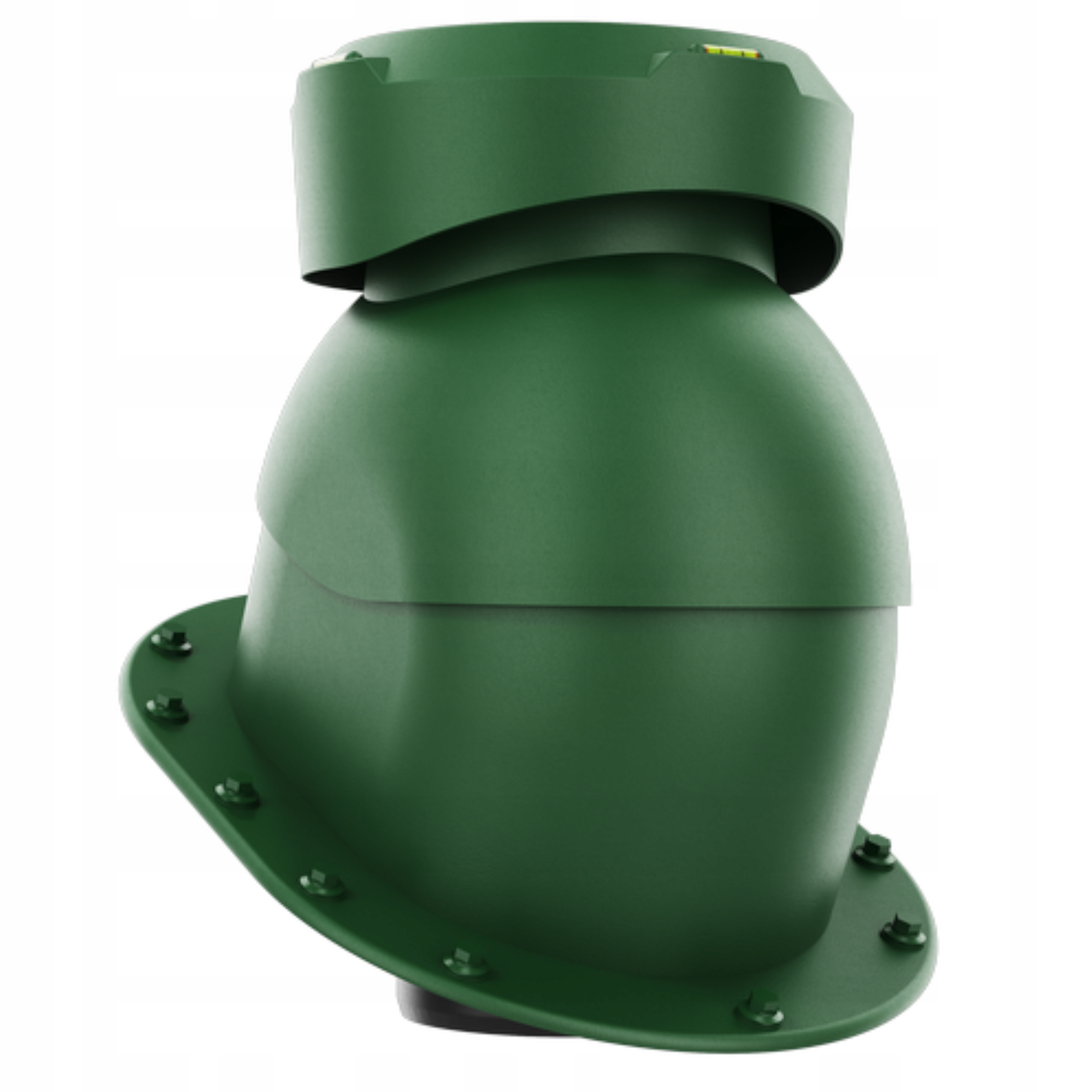 Krbový kanalizační ventilátor fi110 Ploché Pokrytí Zelený 6020