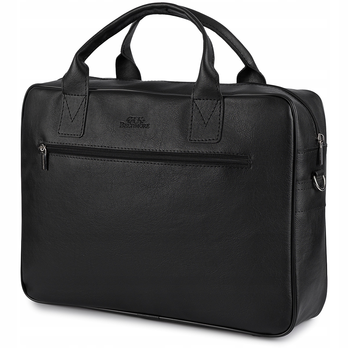 Pánská taška eko kůže na dokumenty A4 notebooku černá Beltimore