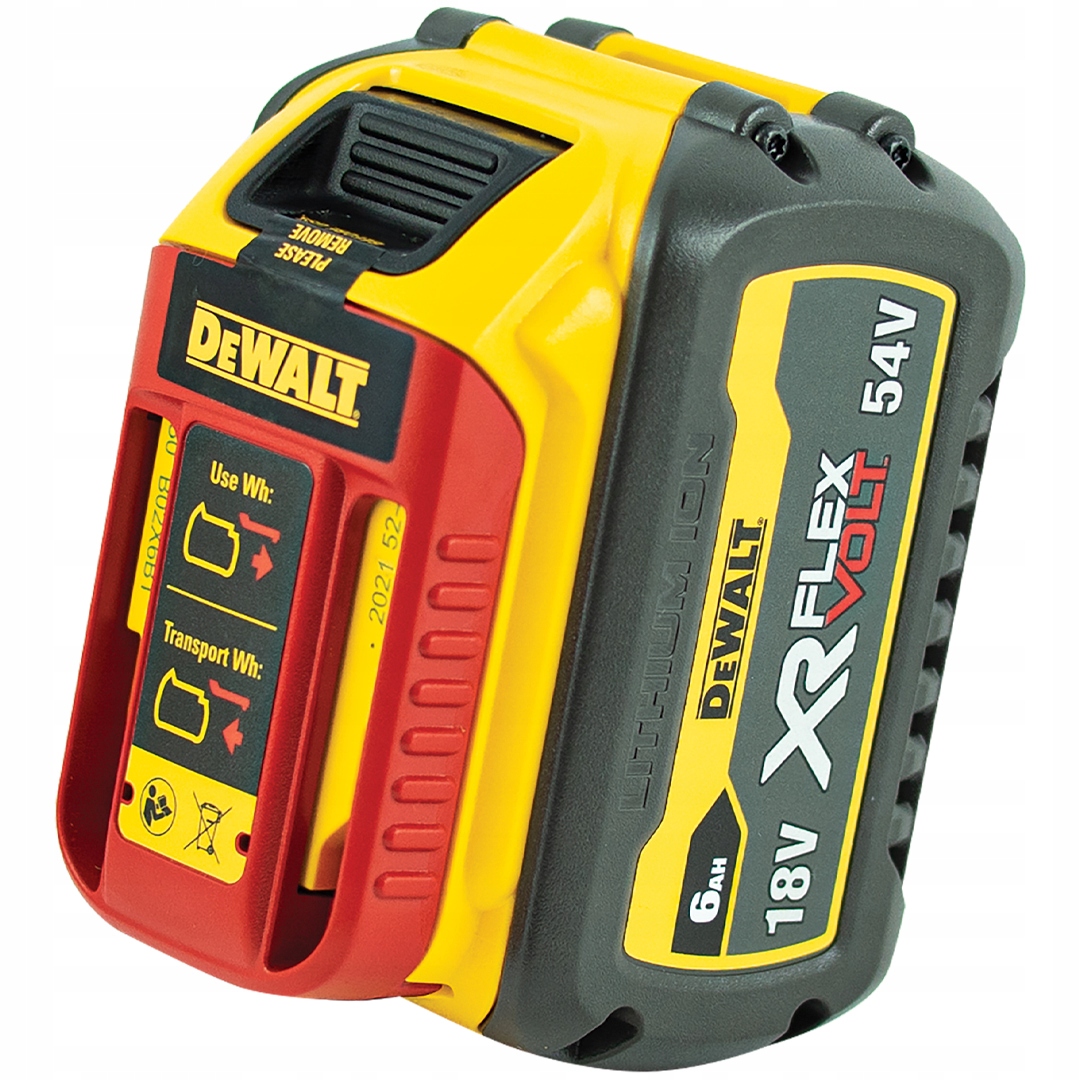 DeWALT DCB546 Akumulator 54V-18V XR 6Ah Li-Ion Typ akumulatora Li-Ion