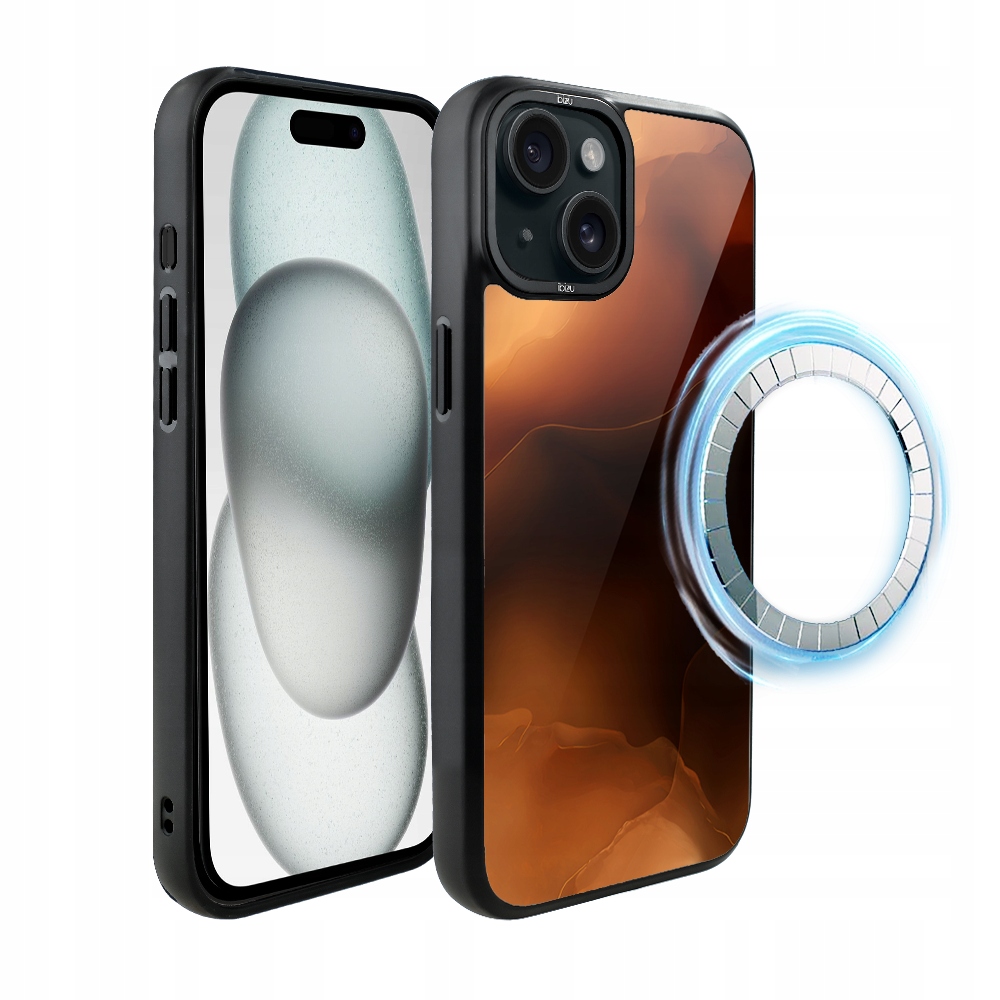 Pouzdro pro iPhone 15 Plus Ibizu DropGuard Matt s MagSafe, Mars Sunset