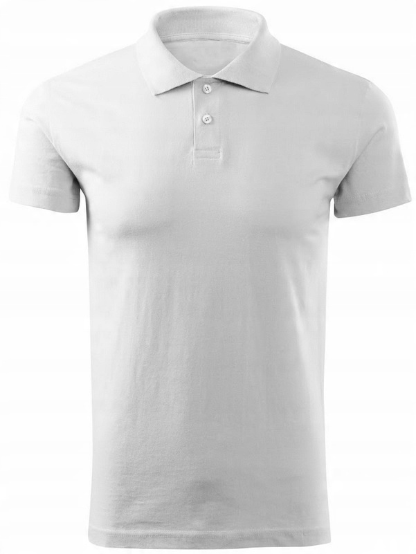

Koszulka Polo męska Polówka 100% bawełna Biała XL