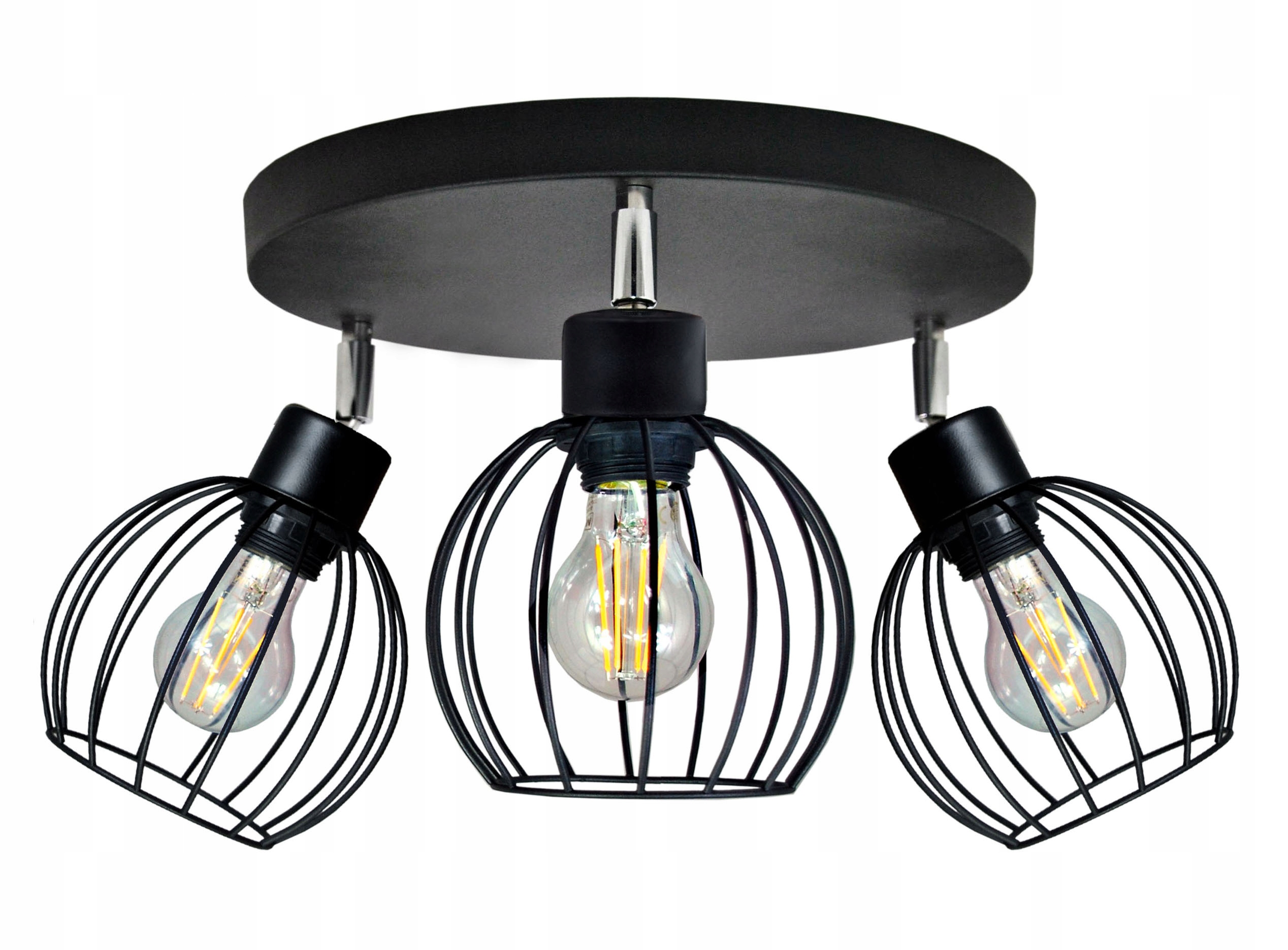 

Lampa sufit Plafon Żyrandol regulowany Drut Kula
