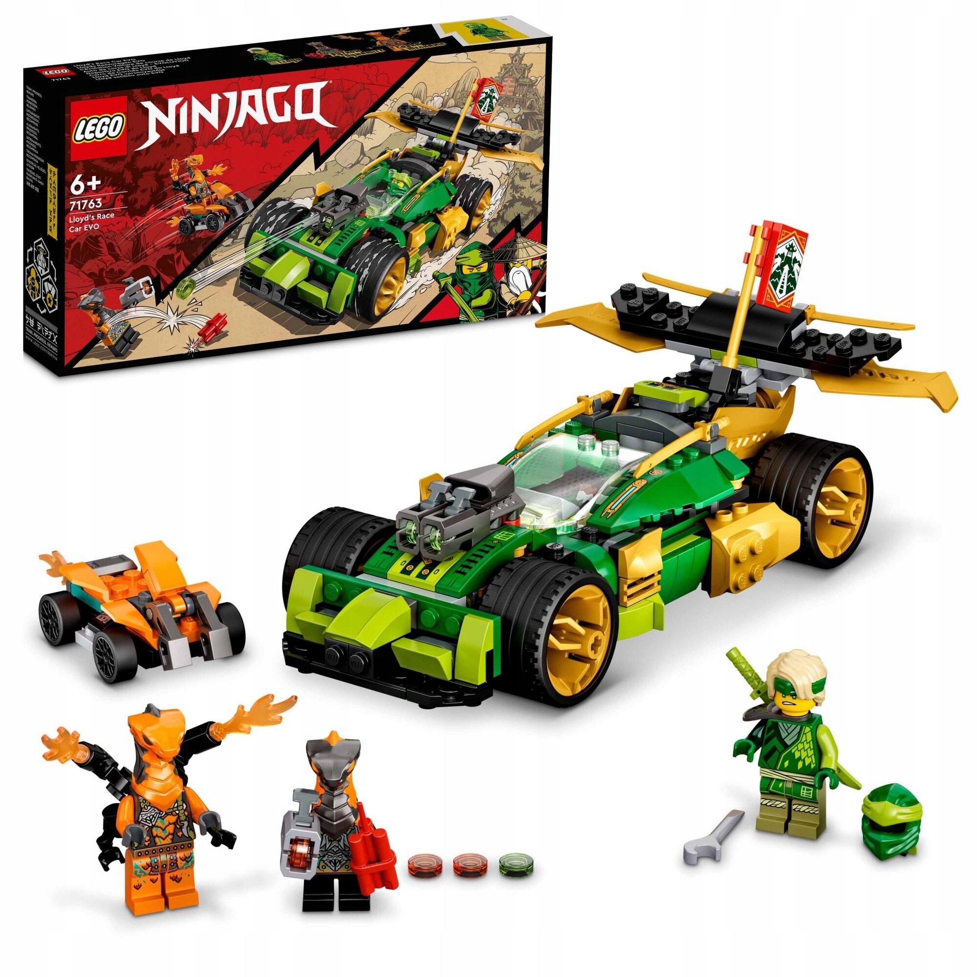 LEGO NINJAGO 71763 SAMOCHÓD WYŚCIGOWY LLOYDA EVO