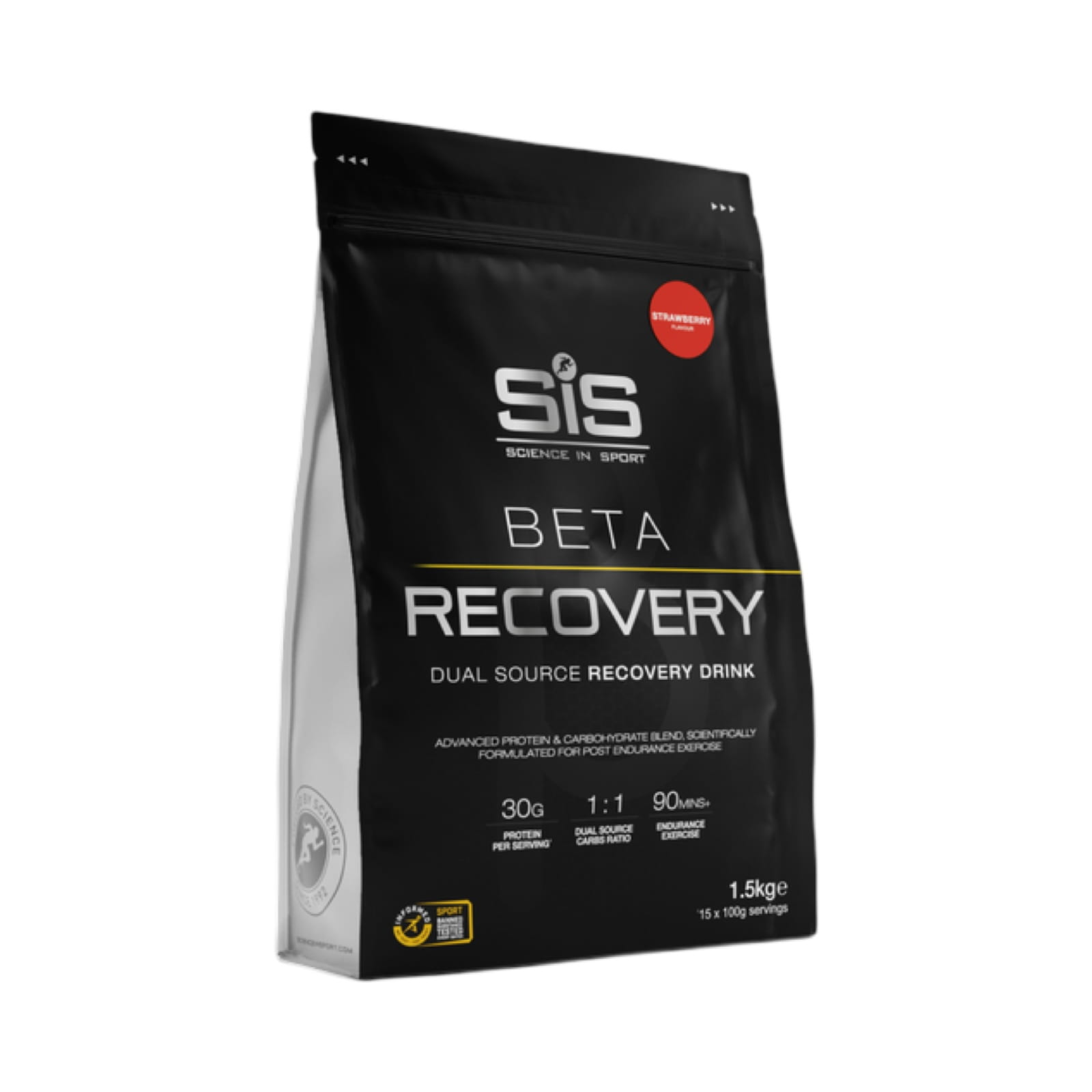 SiS Beta Recovery 1500 g jahoda regenerační nápoj