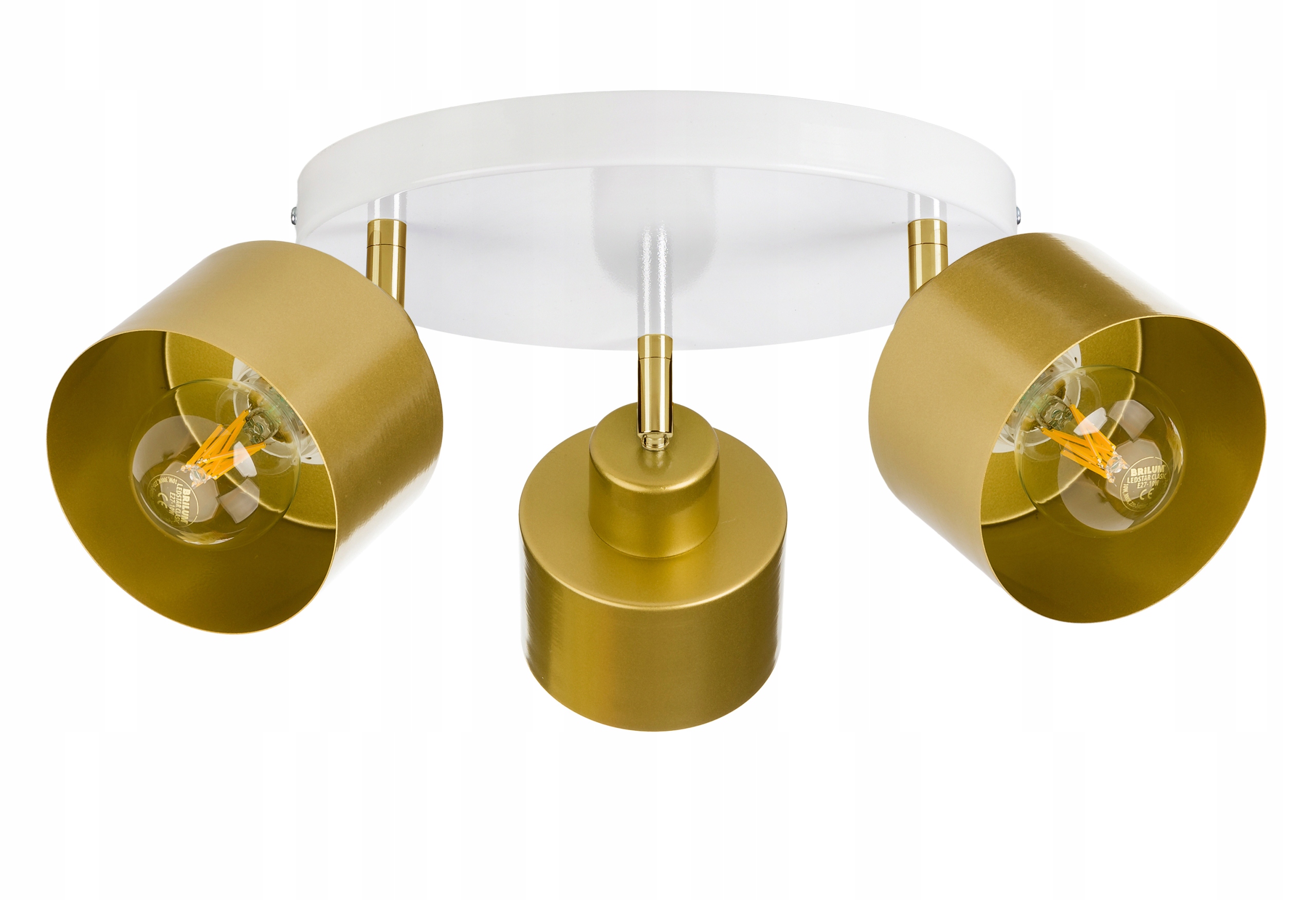 Lampa stropní svítidlo stropní lustr pohyblivý loft zlatý