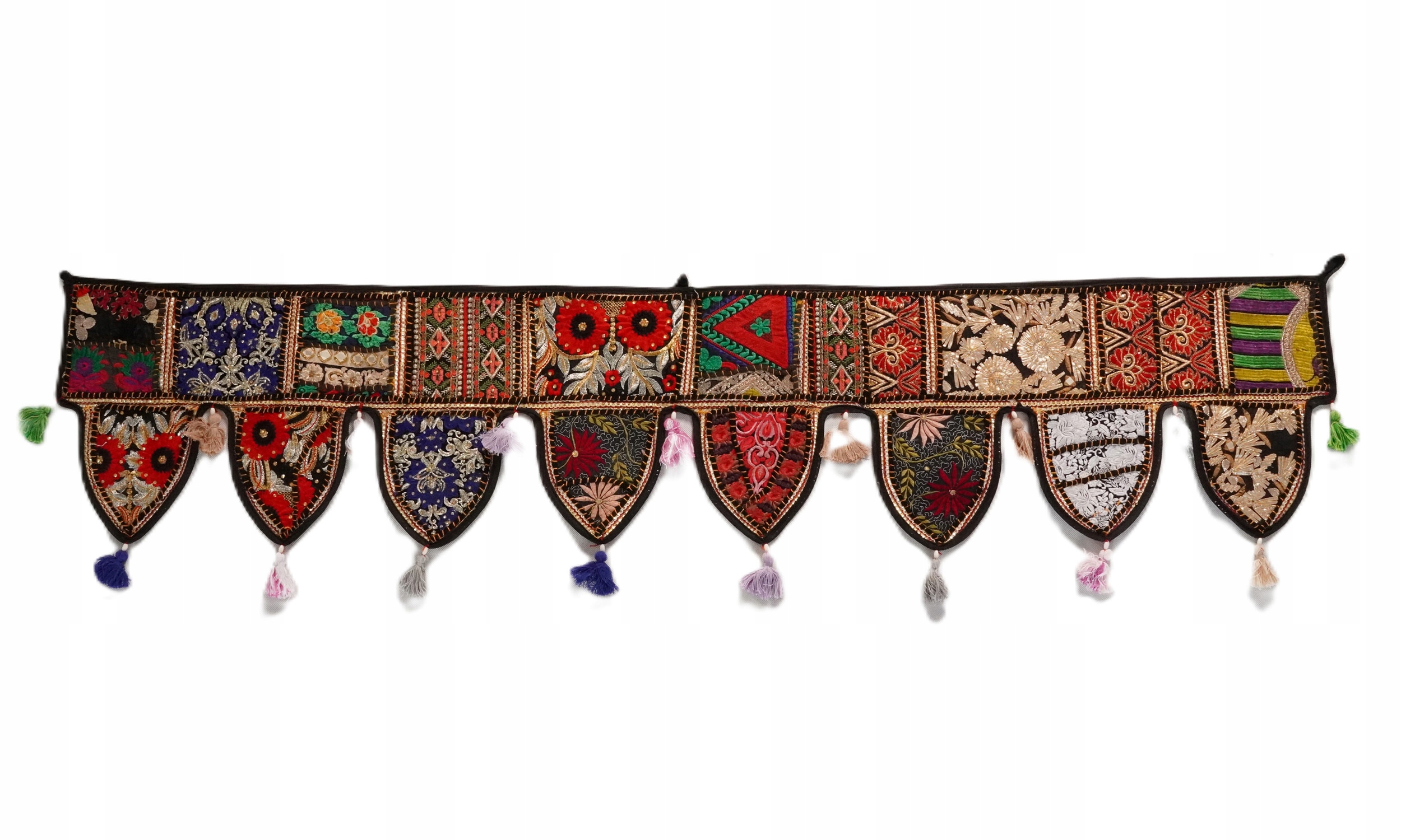Patchwork Toran Lambrekýn indická ozdoba dveří a oken Dárek