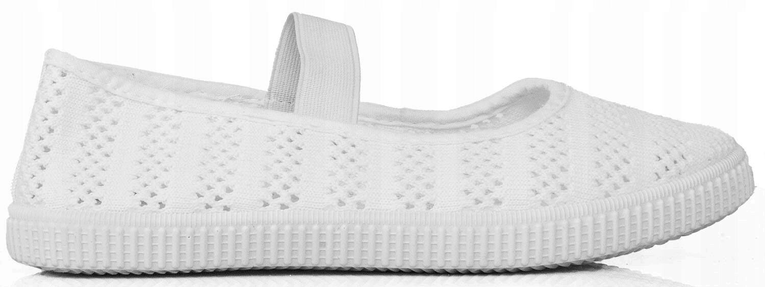 BALERINKI BIAŁE KORONKOWE TRAMPKI TENISÓWKI CZESZKI 39 Marka inna