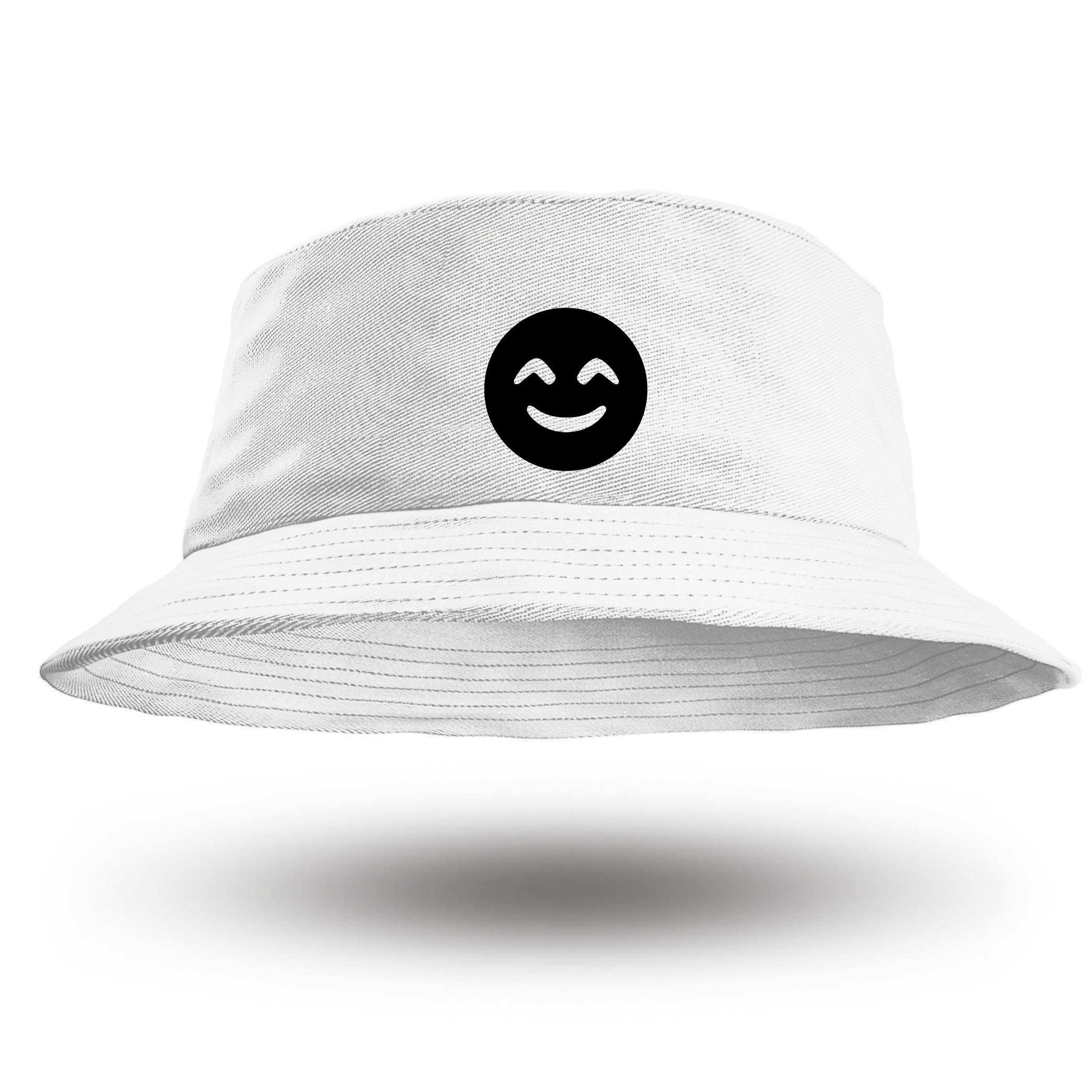 

Biały Bucket Hat Kapelusz Uśmiechnij Się Positive