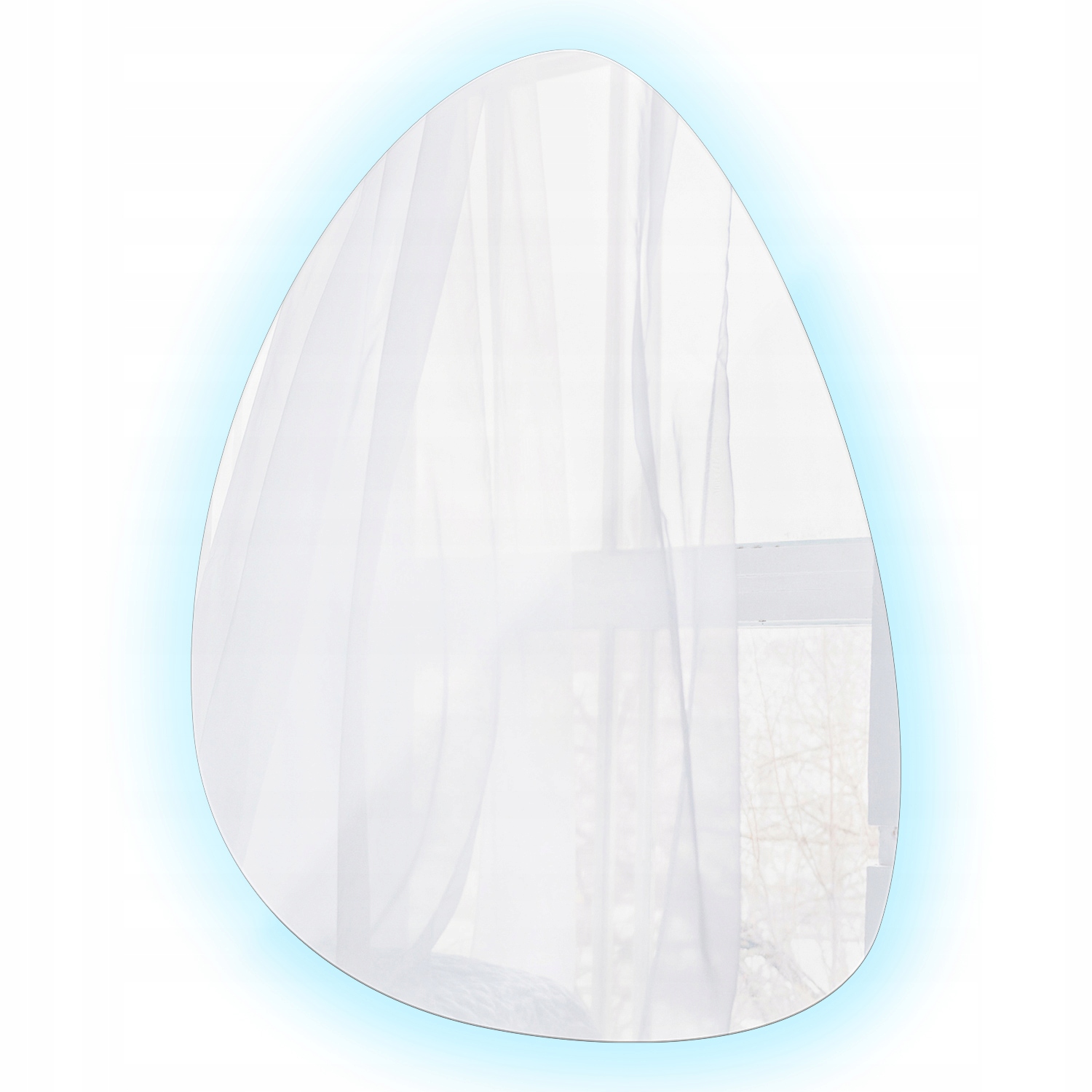 Kúpeľňové zrkadlo s studeným Led osvetlením 6500K Industriálne loft 64x90 cm